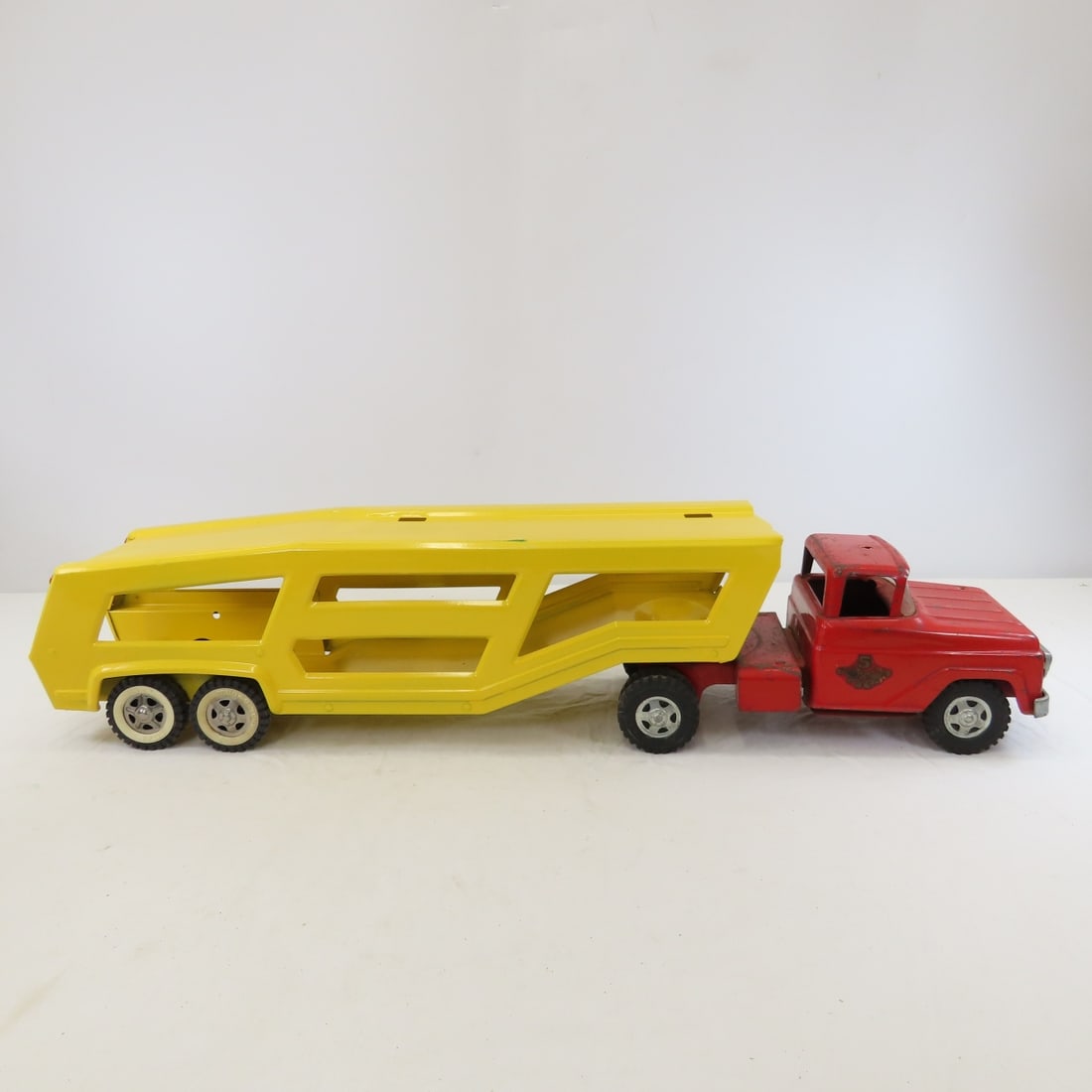 Tonka Toys Restored Car Hauler & #5 Fire Truck Cab - 6
