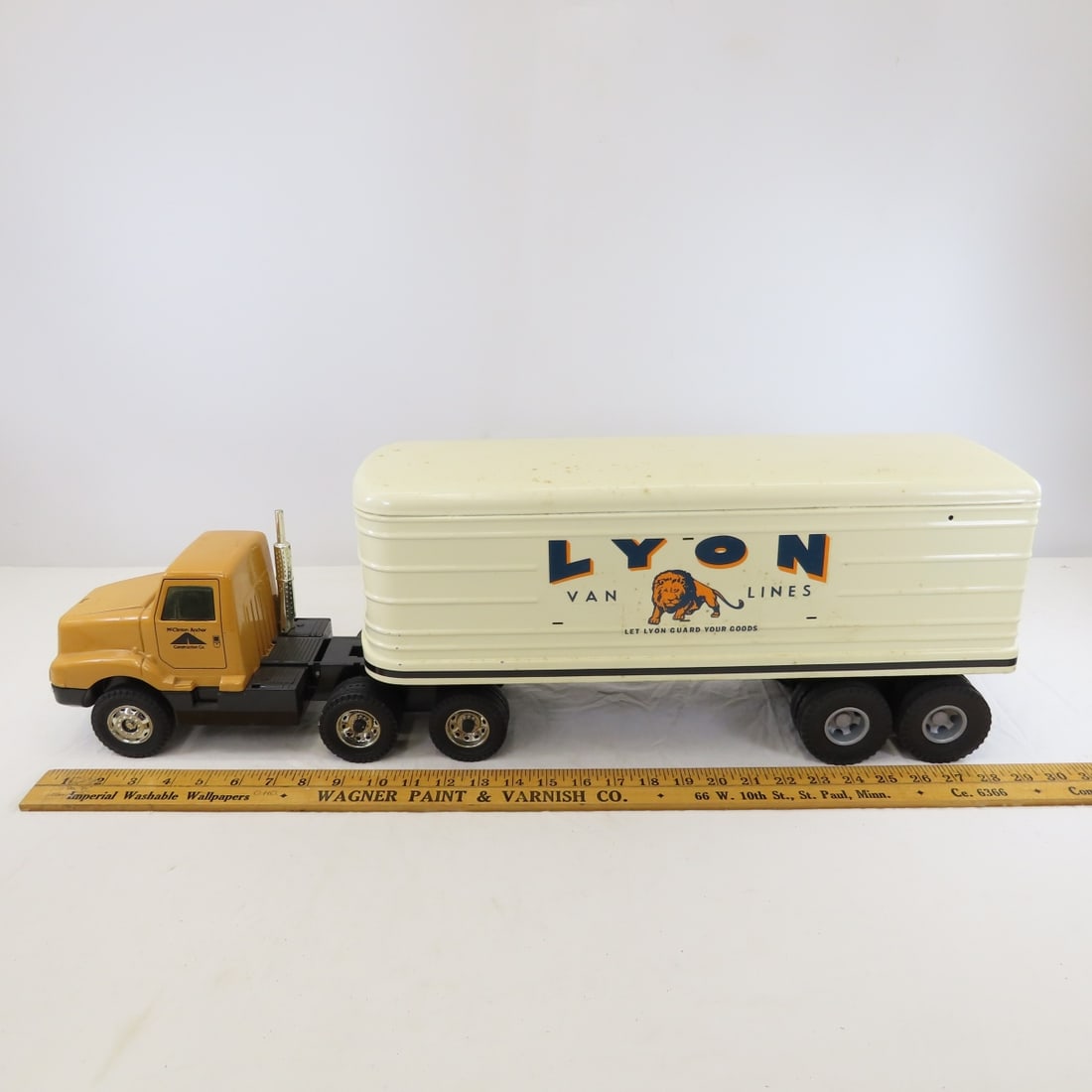 MARX Custom Painted Lyon Van Lines Trailer & ERTL - 2