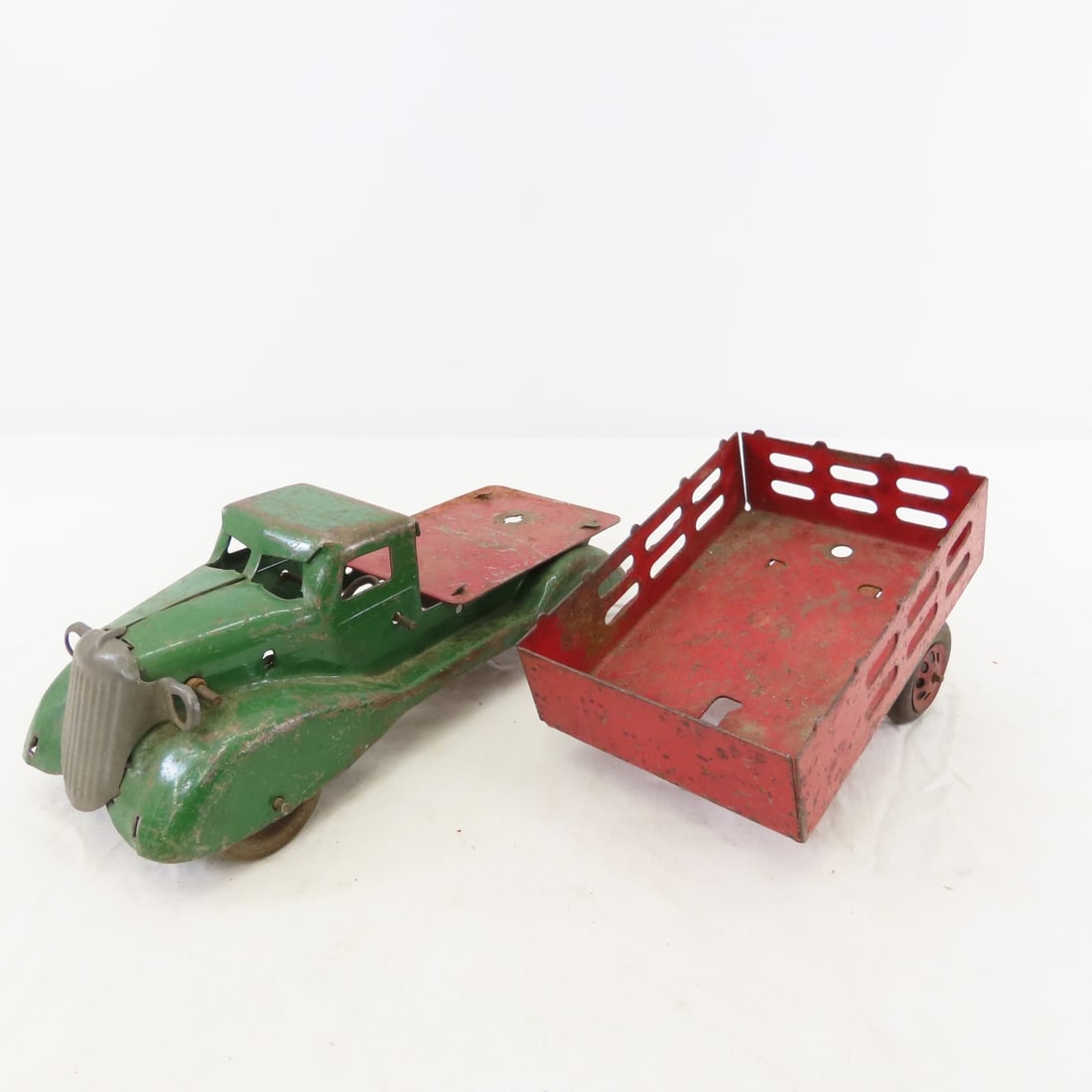 Vintage Wyandotte Truck with Small Trailer - 11