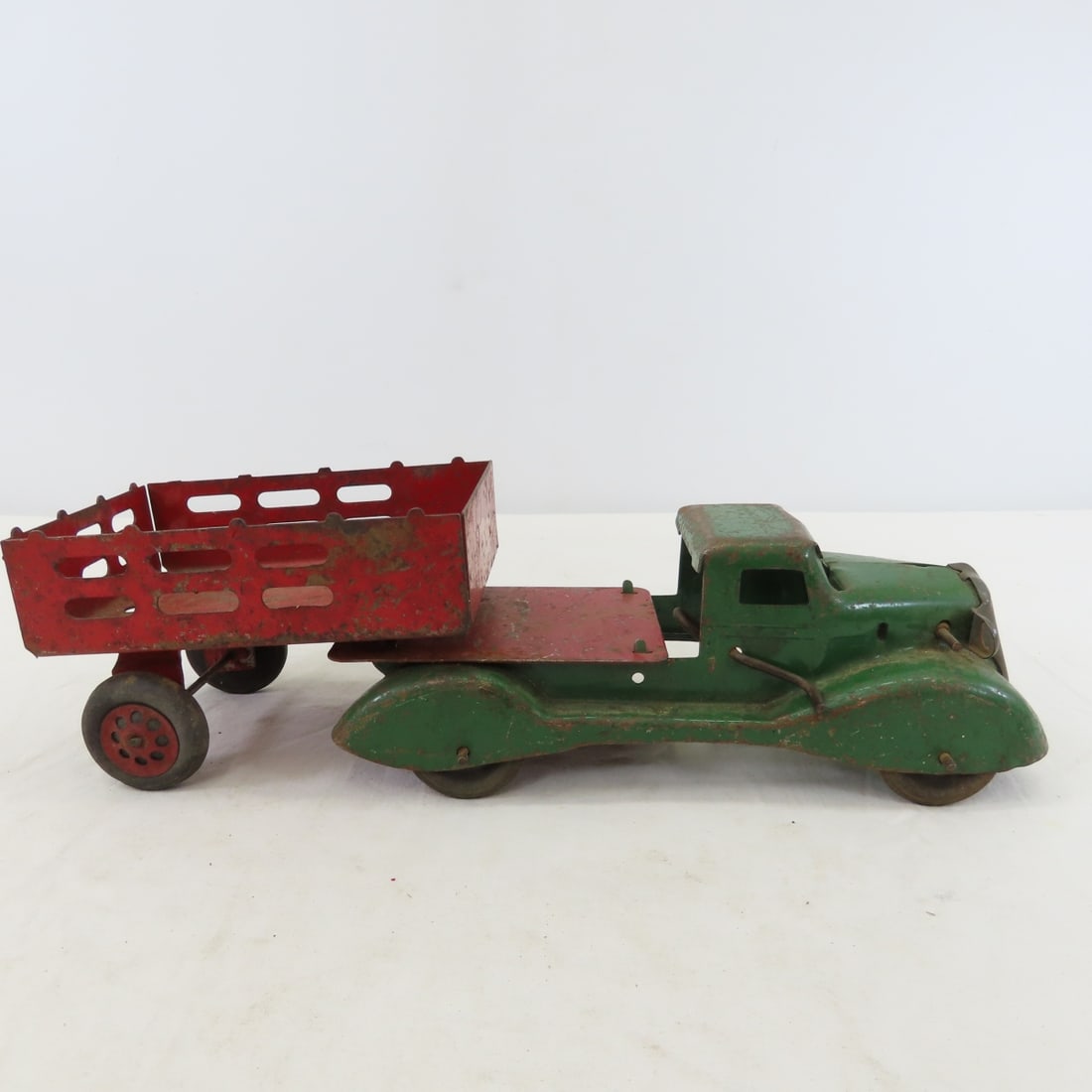 Vintage Wyandotte Truck with Small Trailer - 6