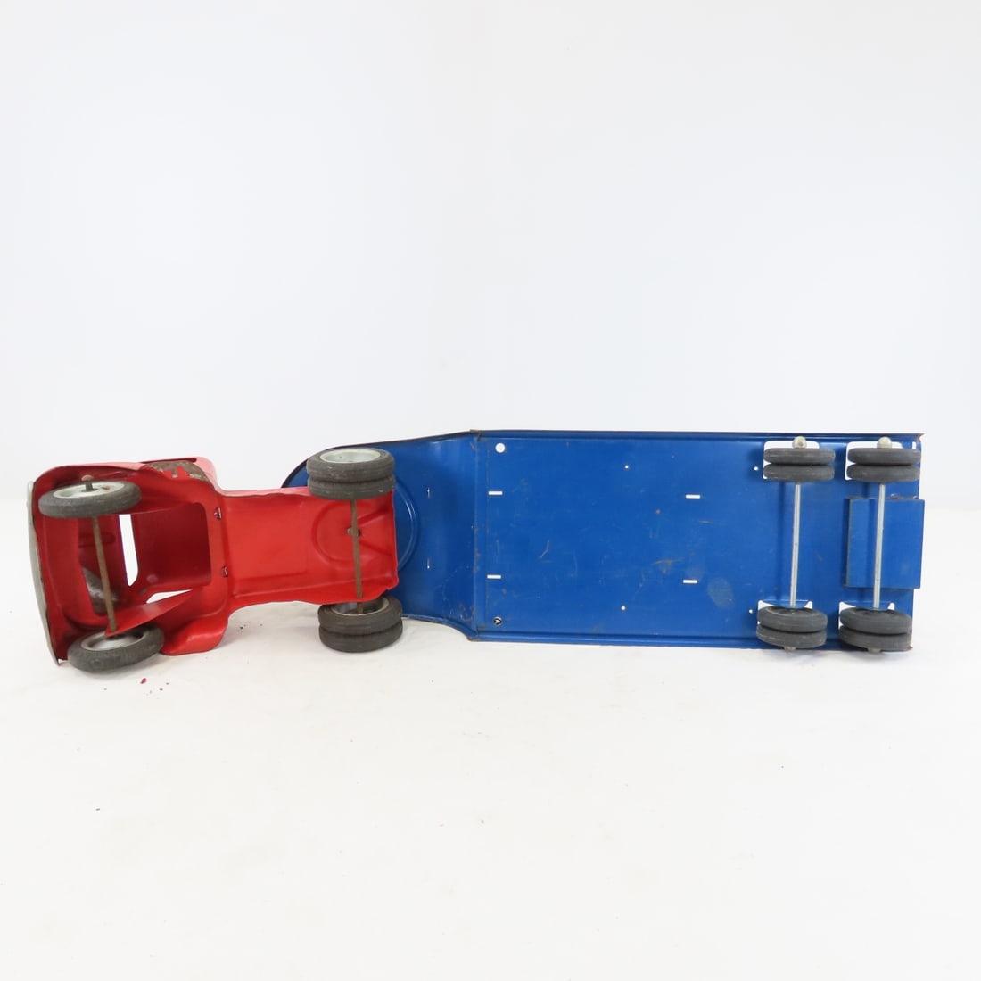 1950's Tonka Cab Over Truck & Flatbed Trailer - 10
