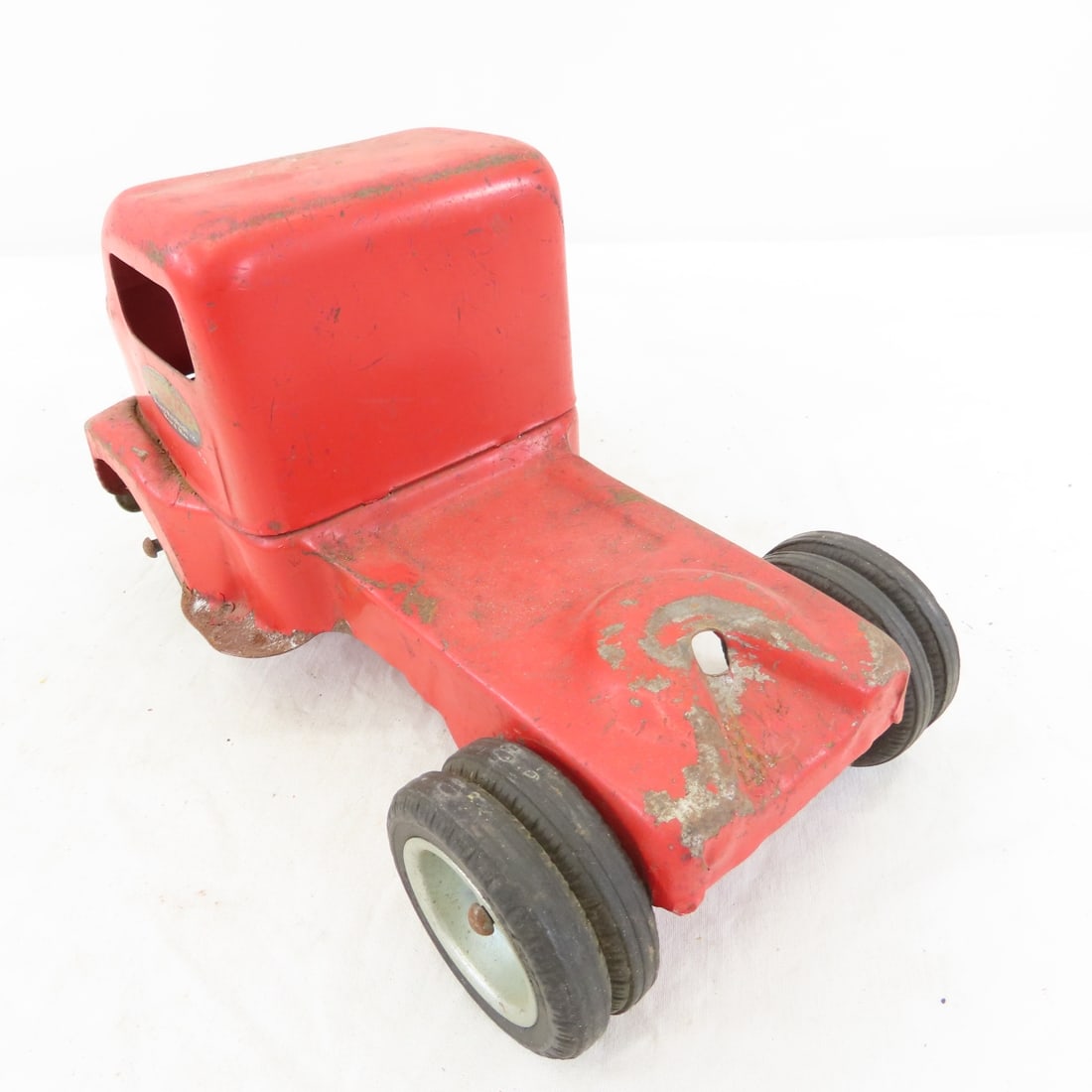 1950's Tonka Cab Over Truck & Flatbed Trailer - 11