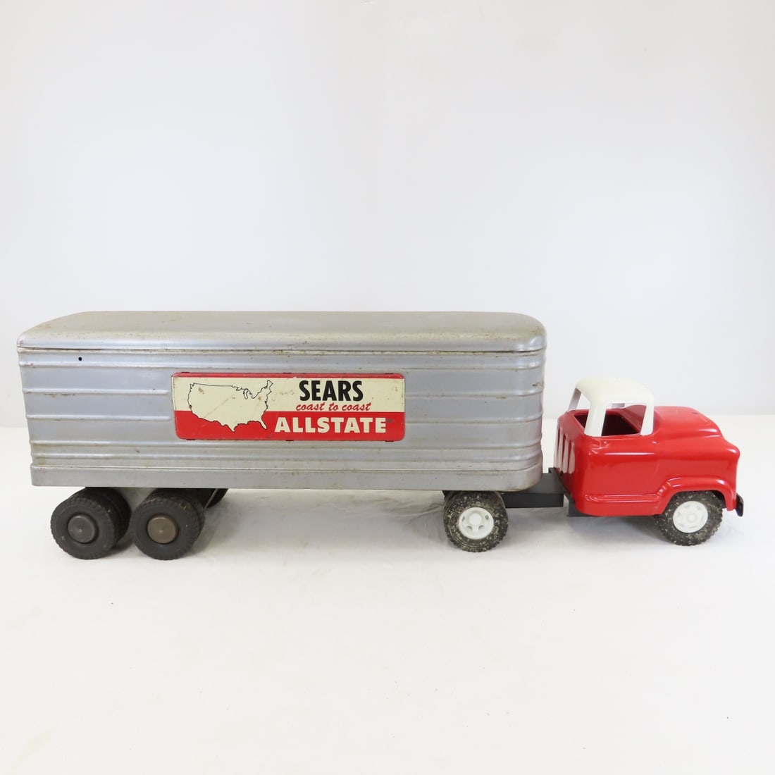 Custom Painted Buddy L Truck & MARX Sears Trailer - 6