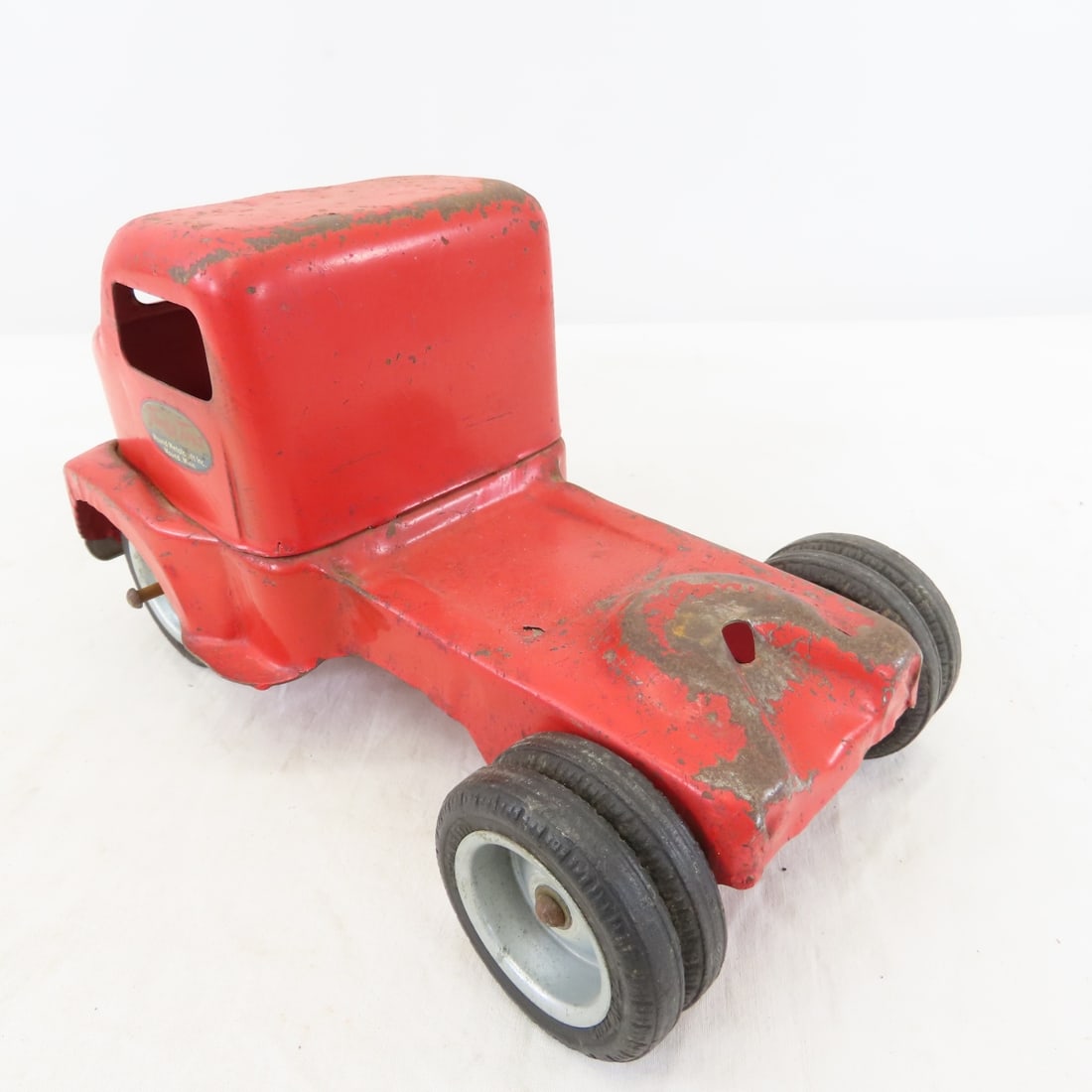 1950's Tonka Cab Over Truck & 2 Trailers - 12