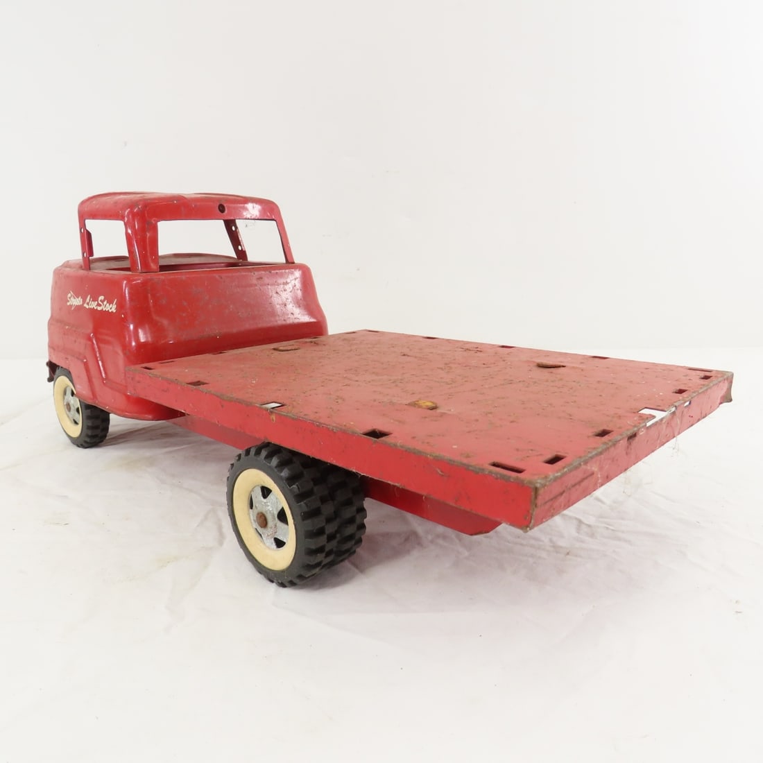 Structo & 2 Buddy L Trucks & ERTL Cattle Trailer - 19