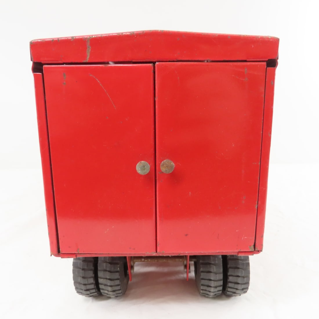 Structo & 2 Buddy L Trucks & ERTL Cattle Trailer - 5