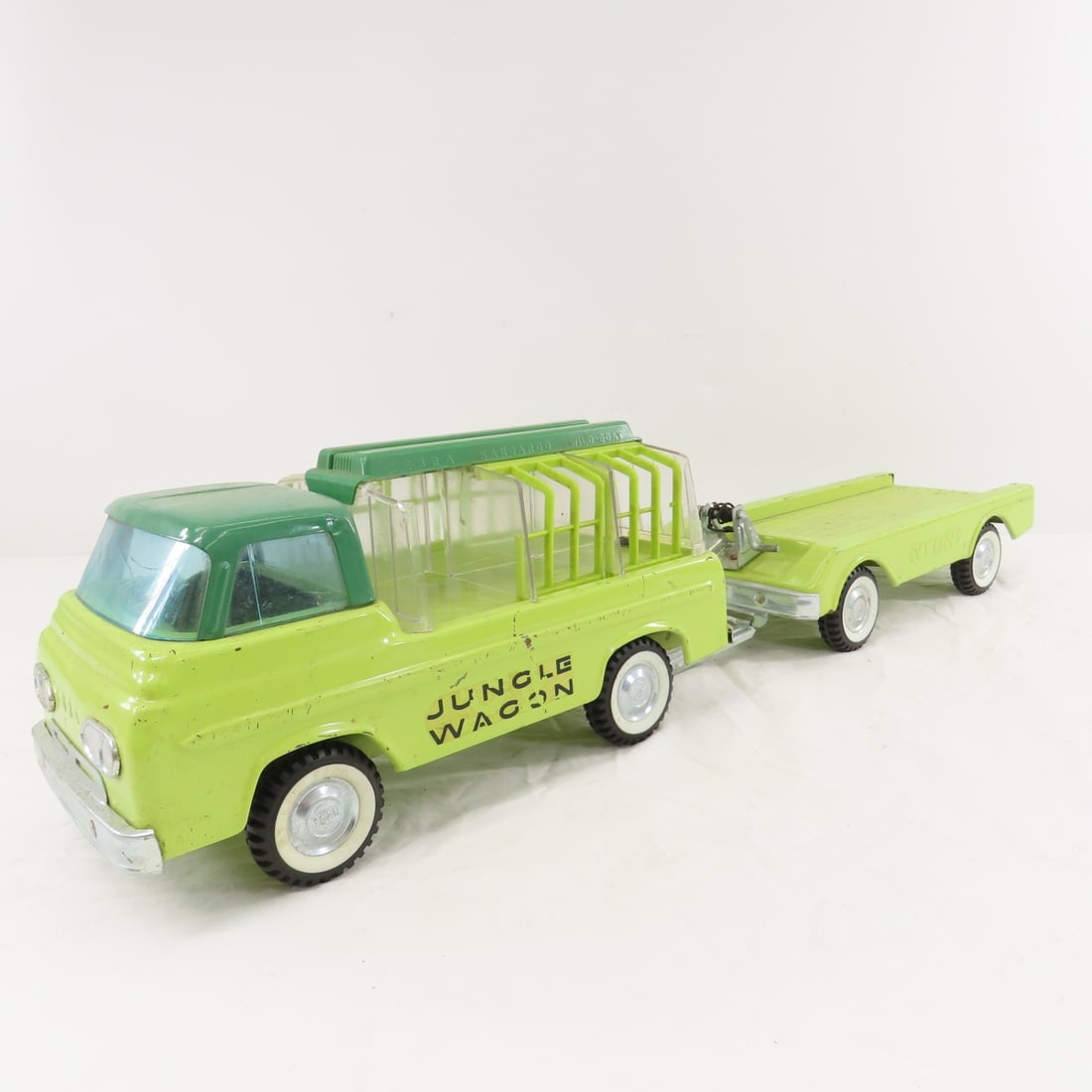 2 1960's Nylint Jungle Wagons & 1 Trailer - 2