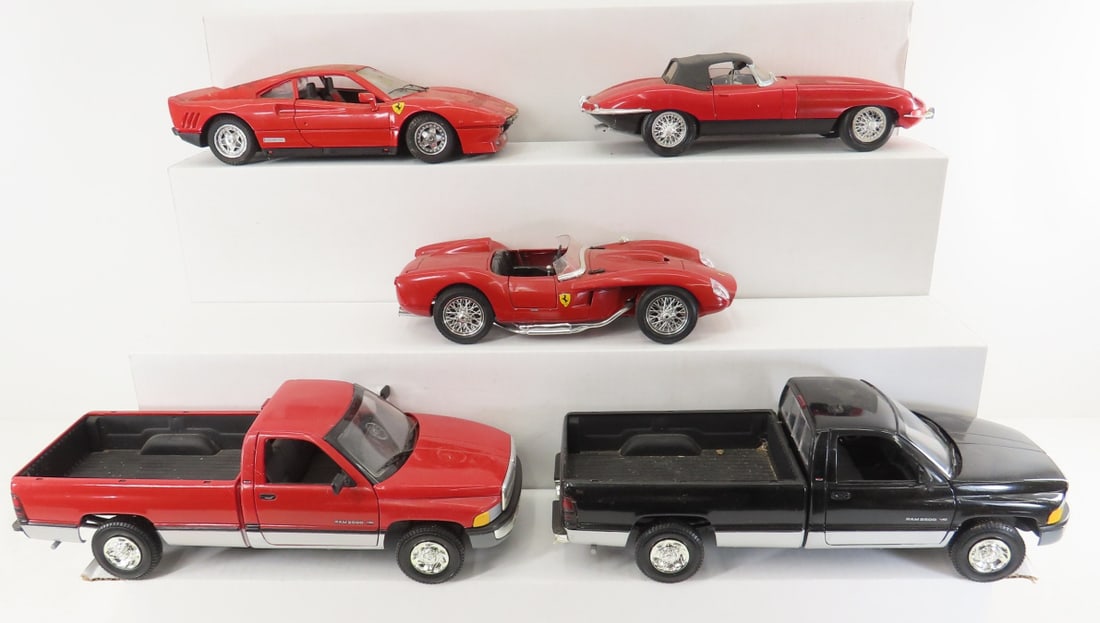 Jaguar, 2 Ferrari & 2 Dodge Truck Diecast (1 of 20)