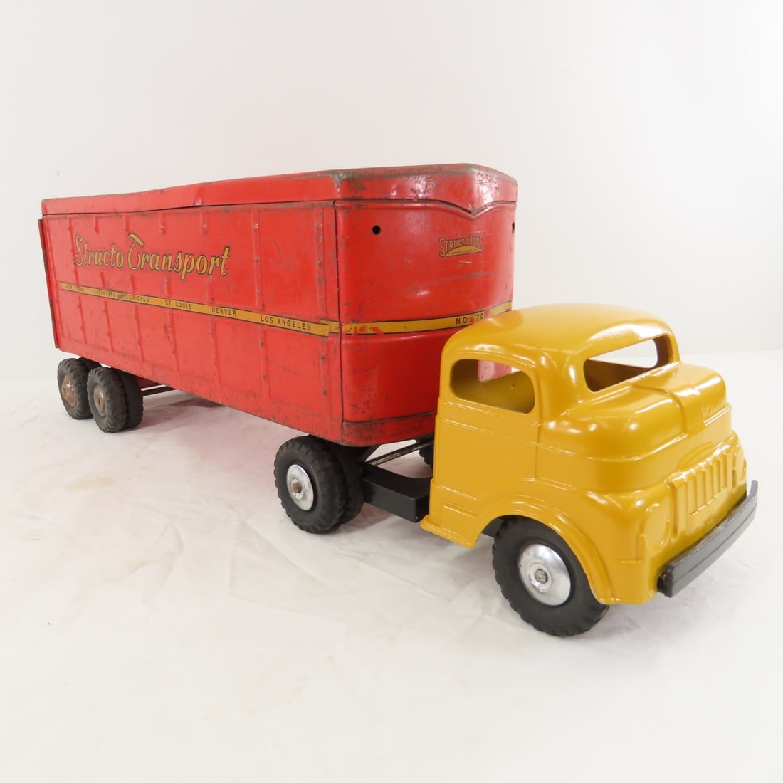 Restored Structo Tractor & Original Trailer - 7