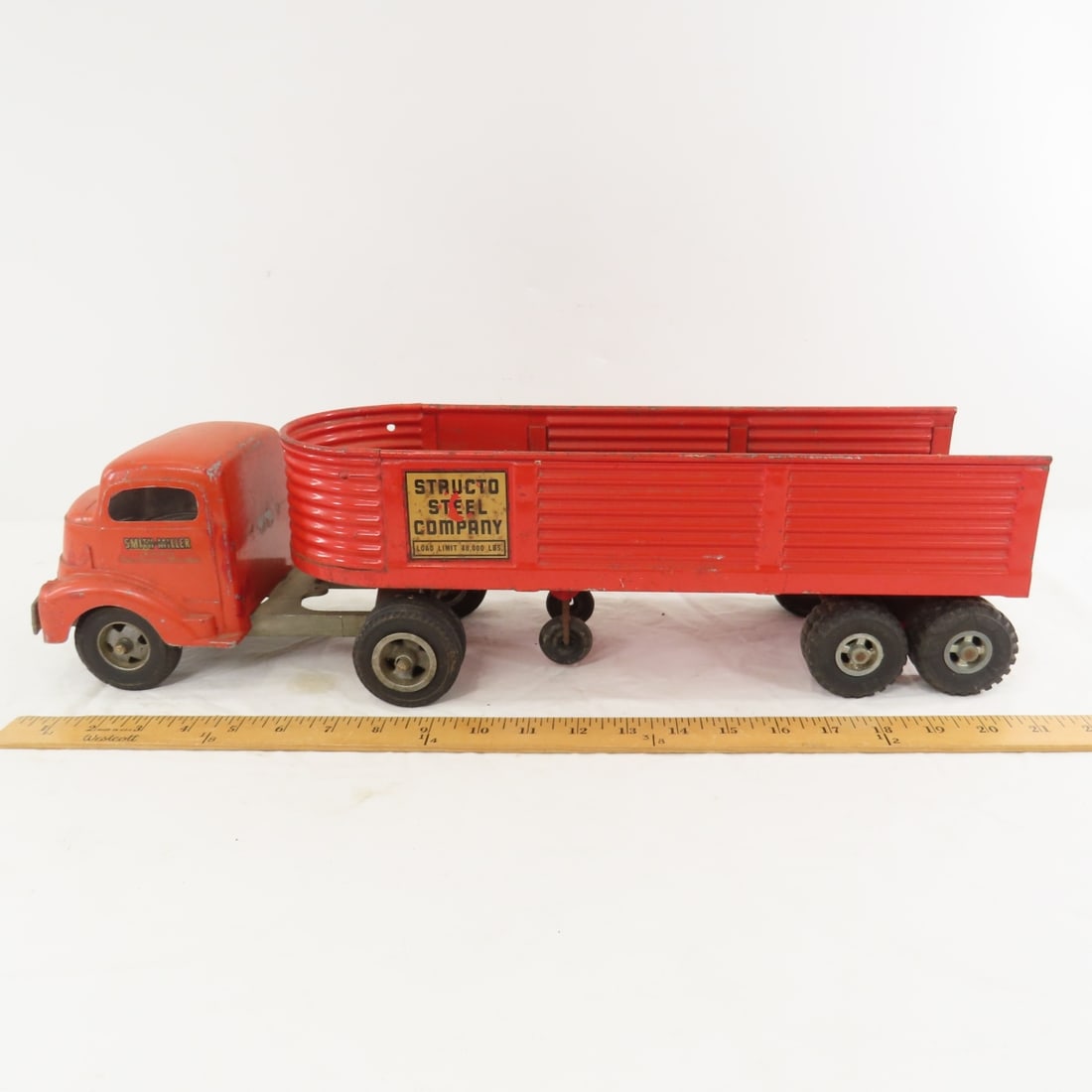 Original Smitty Tractor & Structo Open Trailer - 2