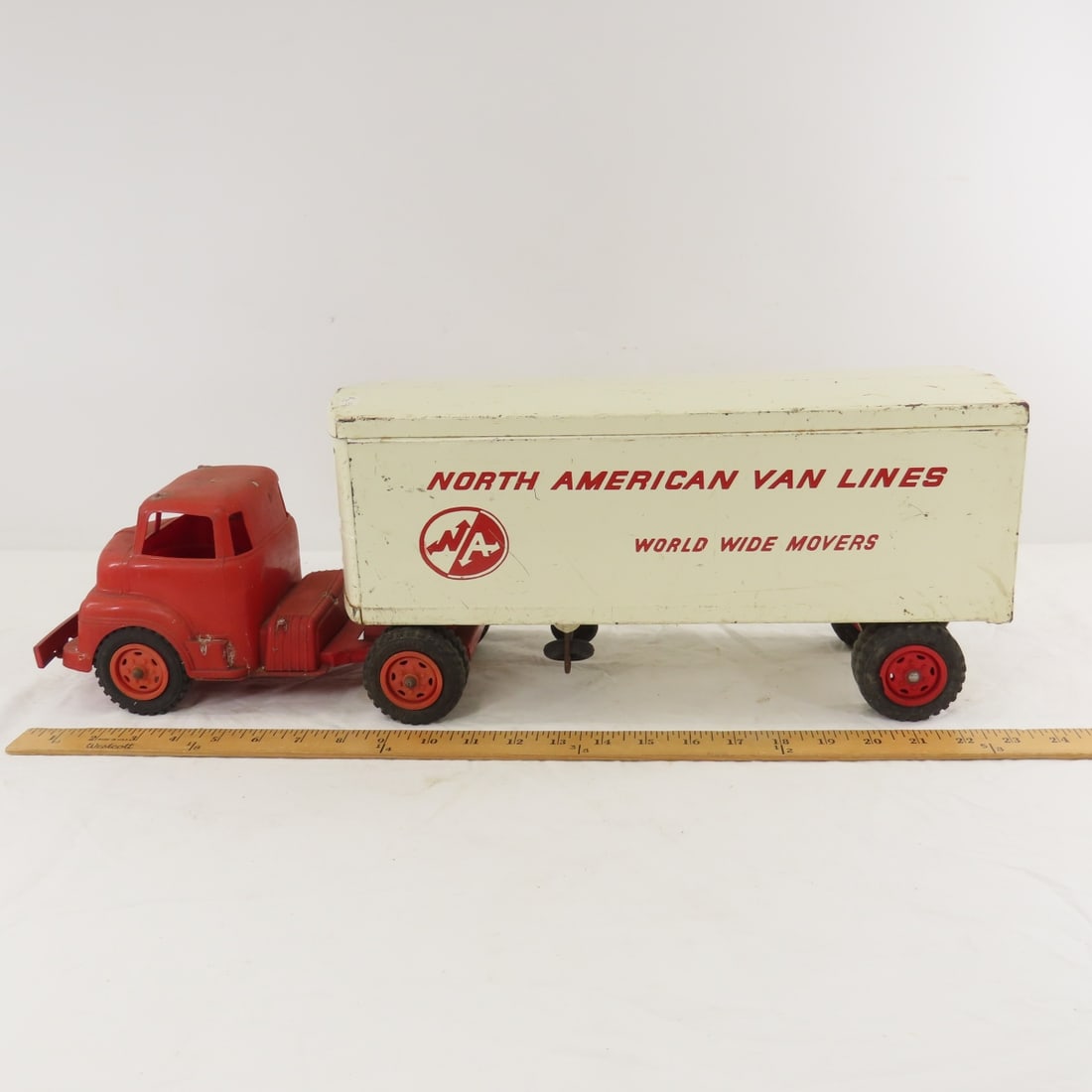 Original Wyandotte Pressed Steel Truck & Trailer - 2