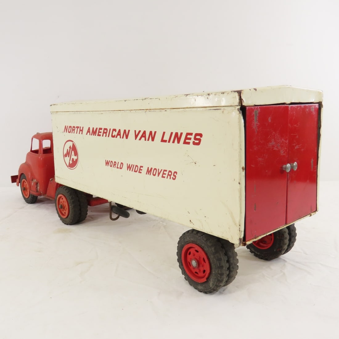 Original Wyandotte Pressed Steel Truck & Trailer - 3