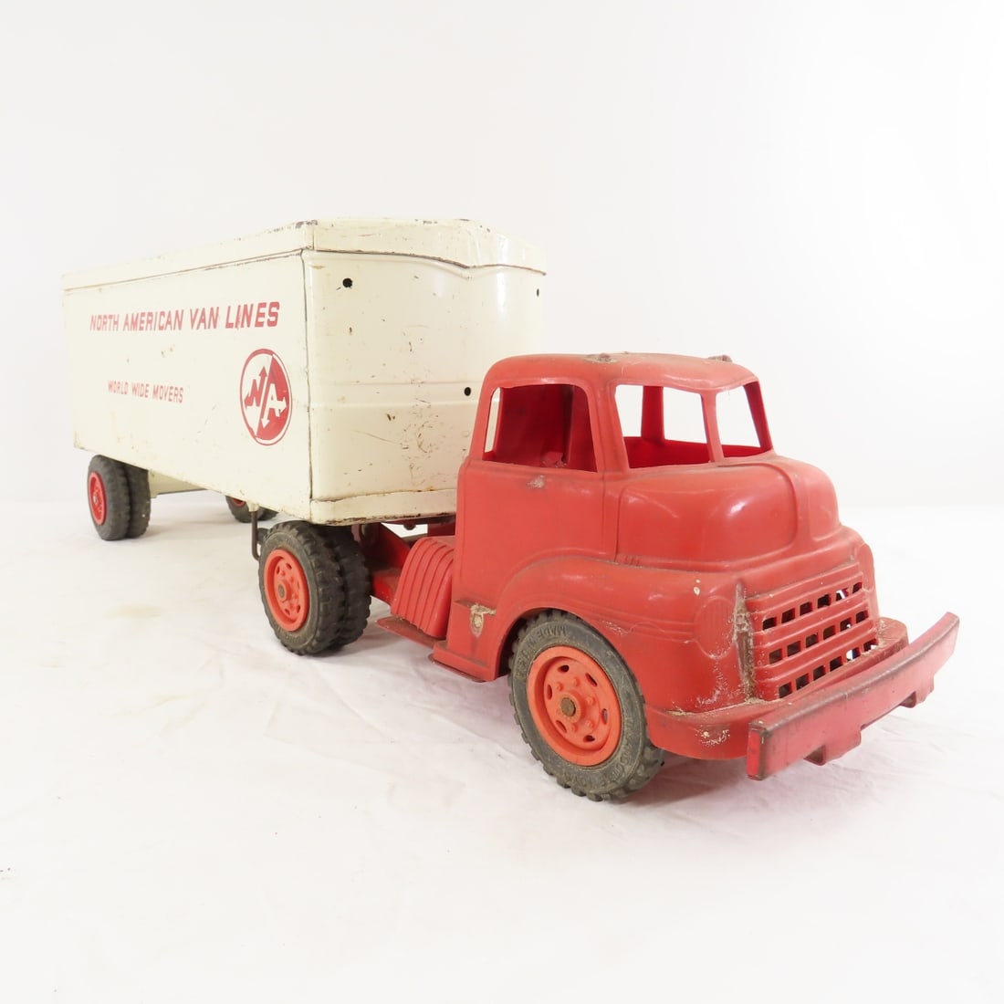Original Wyandotte Pressed Steel Truck & Trailer - 7