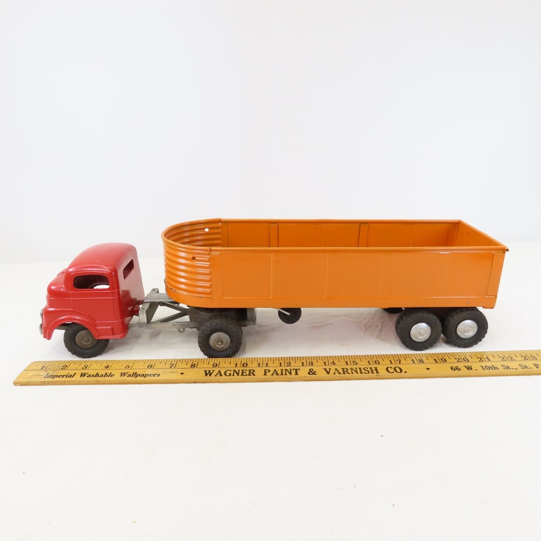 1960's Structo Pressed Steel Truck & Open Trailer - 2