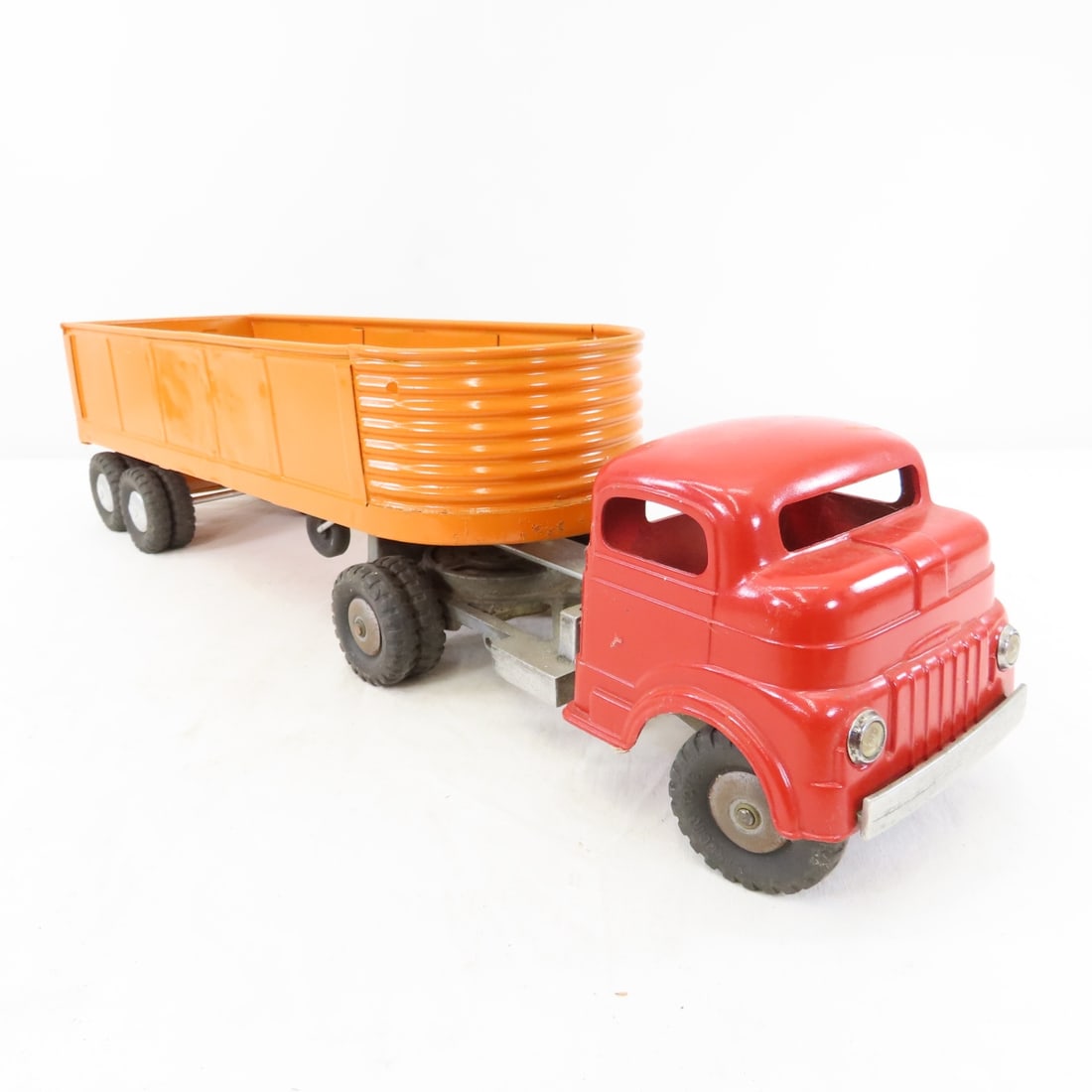 1960's Structo Pressed Steel Truck & Open Trailer - 7
