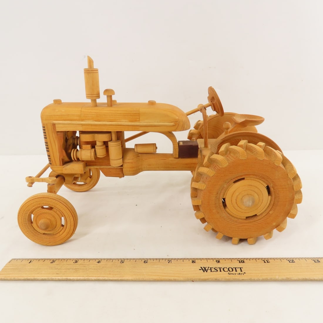 Derwin Jensen Scratch Built Wooden Tractor - 2