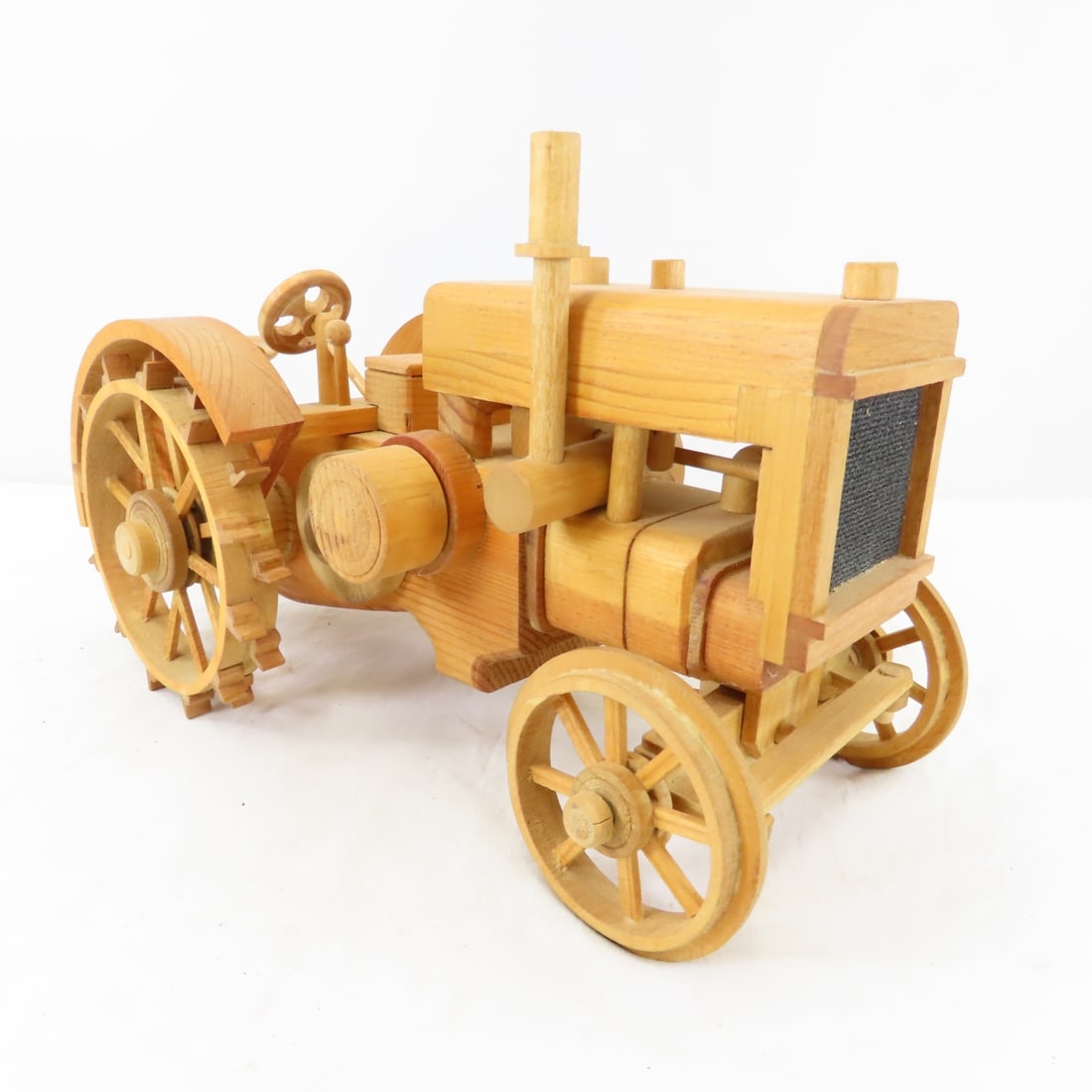 Derwin Jensen Scratch Built Wooden Tractor - 7