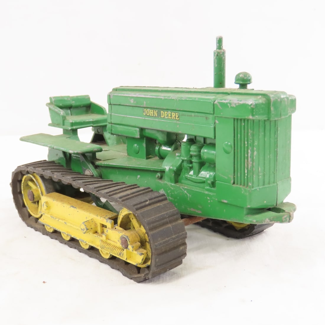 2 Vintage ERTL John Deere Crawler Tractors 1/16 - 7