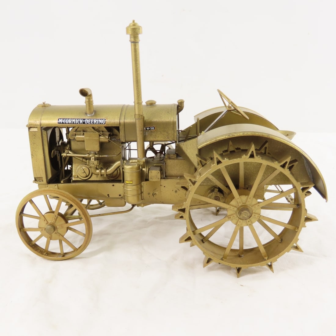 McCormick-Deering W-30 Gold Tractor & 2-Disc Plow - 4