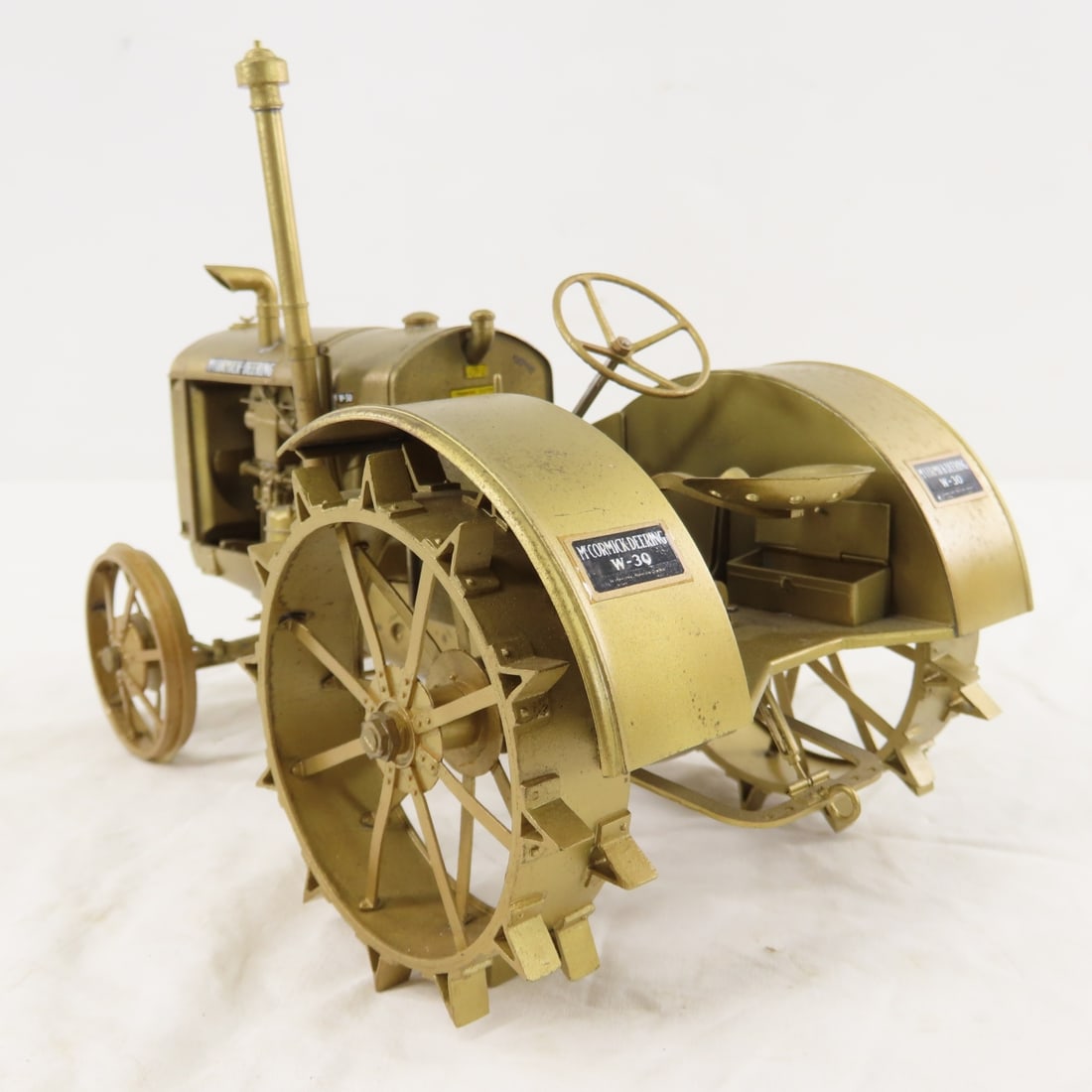 McCormick-Deering W-30 Gold Tractor & 2-Disc Plow - 5