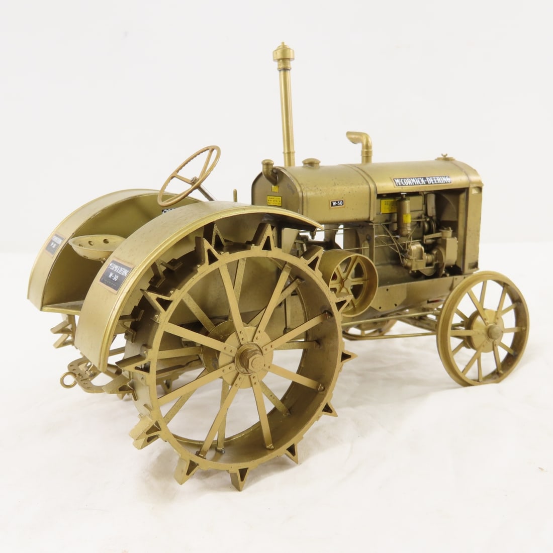 McCormick-Deering W-30 Gold Tractor & 2-Disc Plow - 7