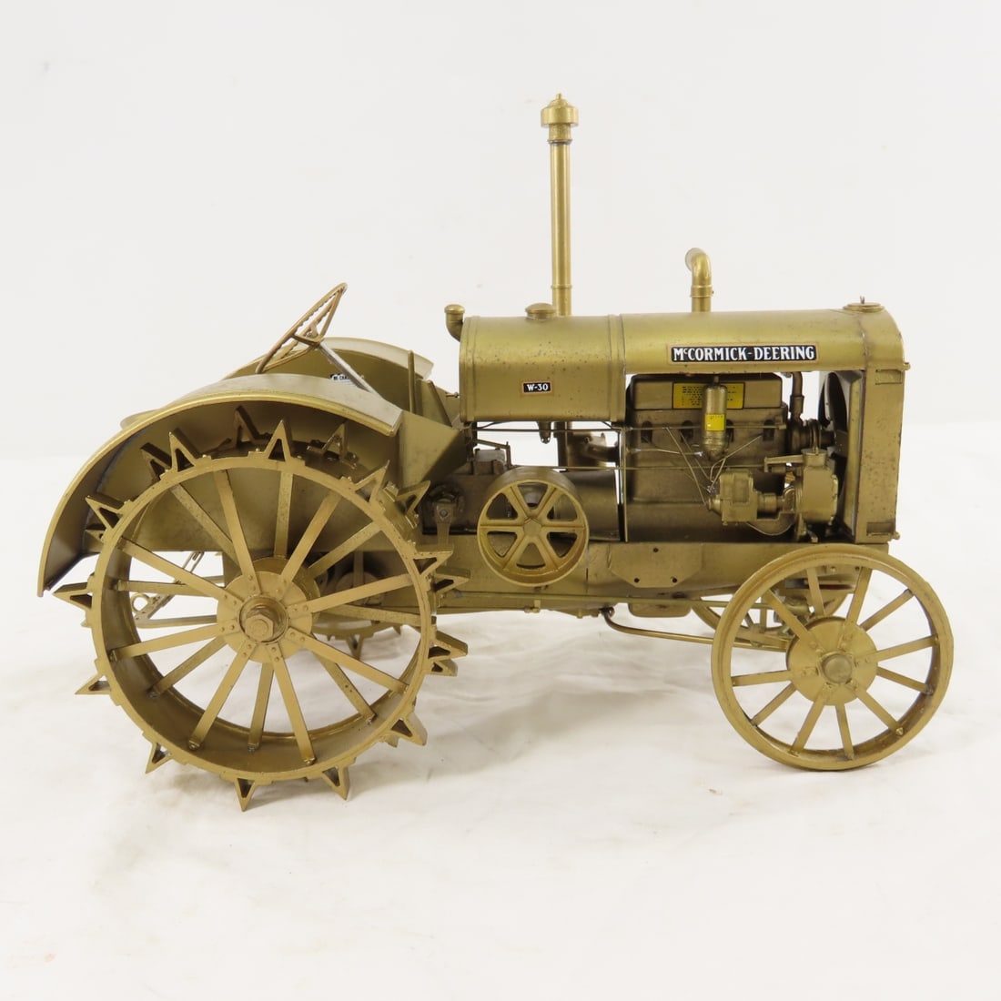 McCormick-Deering W-30 Gold Tractor & 2-Disc Plow - 8
