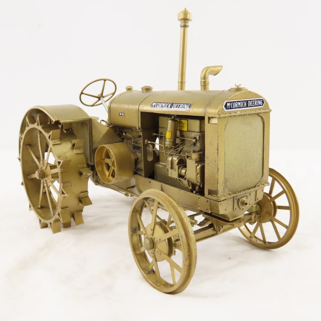 McCormick-Deering W-30 Gold Tractor & 2-Disc Plow - 9