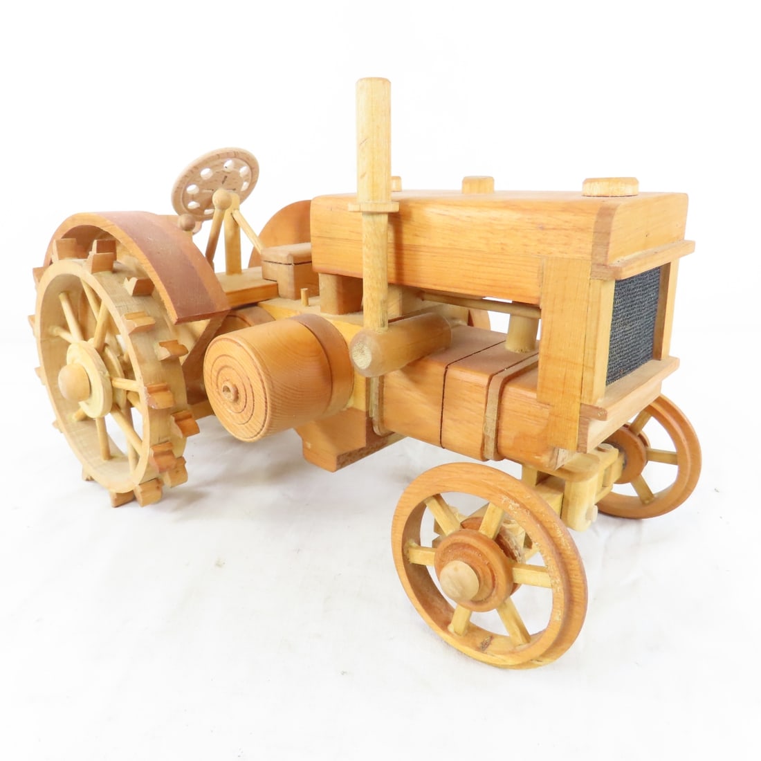 Derwin Jensen Scratch Built Wooden Tractor - 7