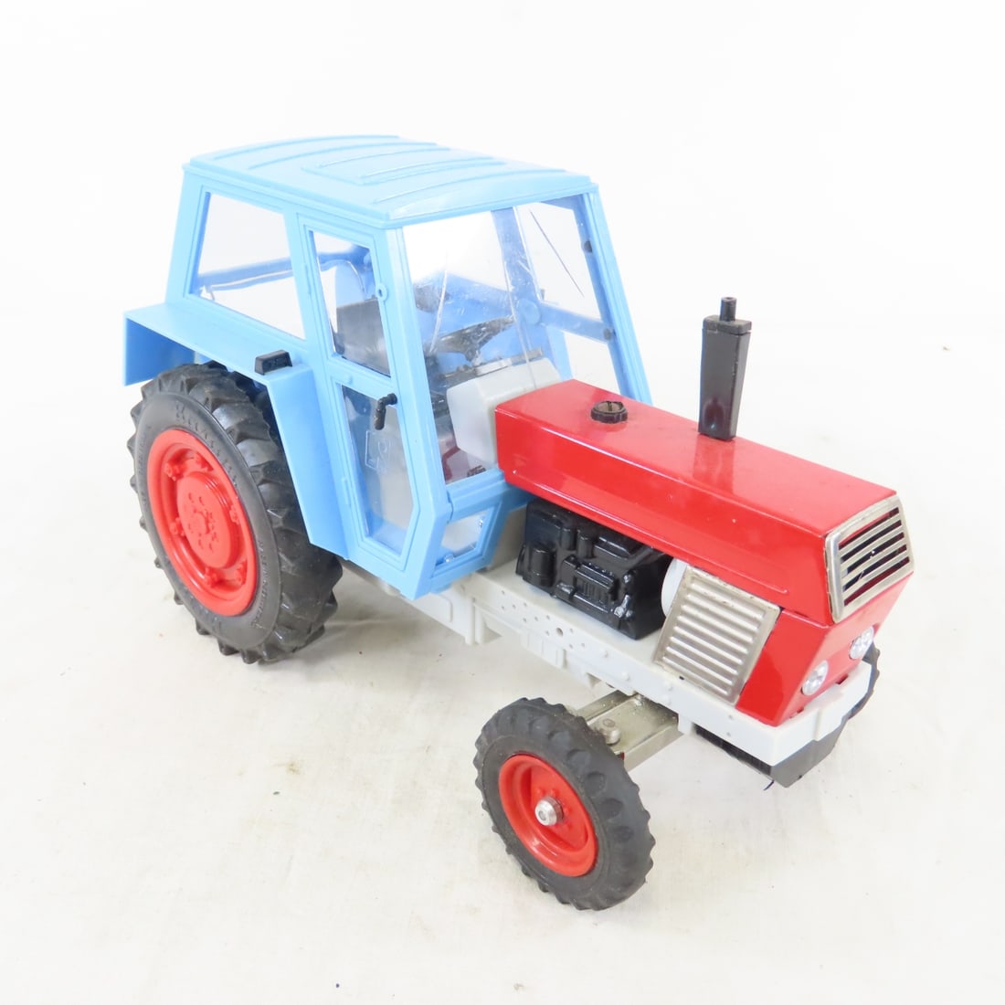 1970's KDN Plastic Friction Tractor, Barum Tires - 7