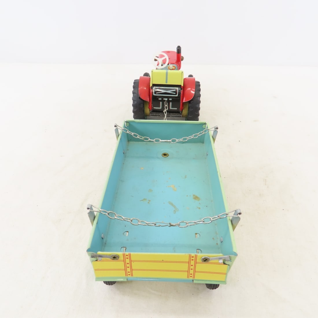 Vintage Kovap Zetor Tin Litho Tractor & Trailer - 4
