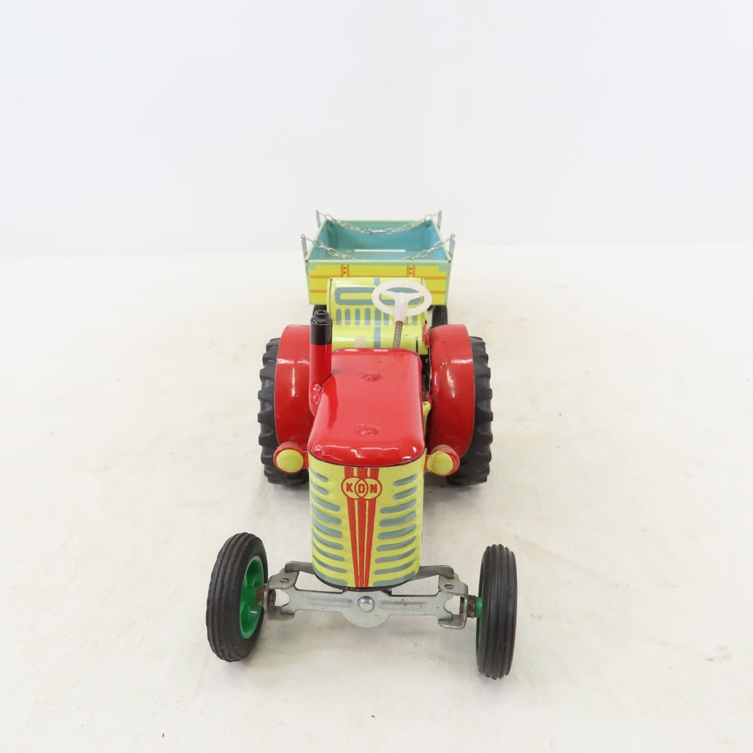 Vintage Kovap Zetor Tin Litho Tractor & Trailer - 8