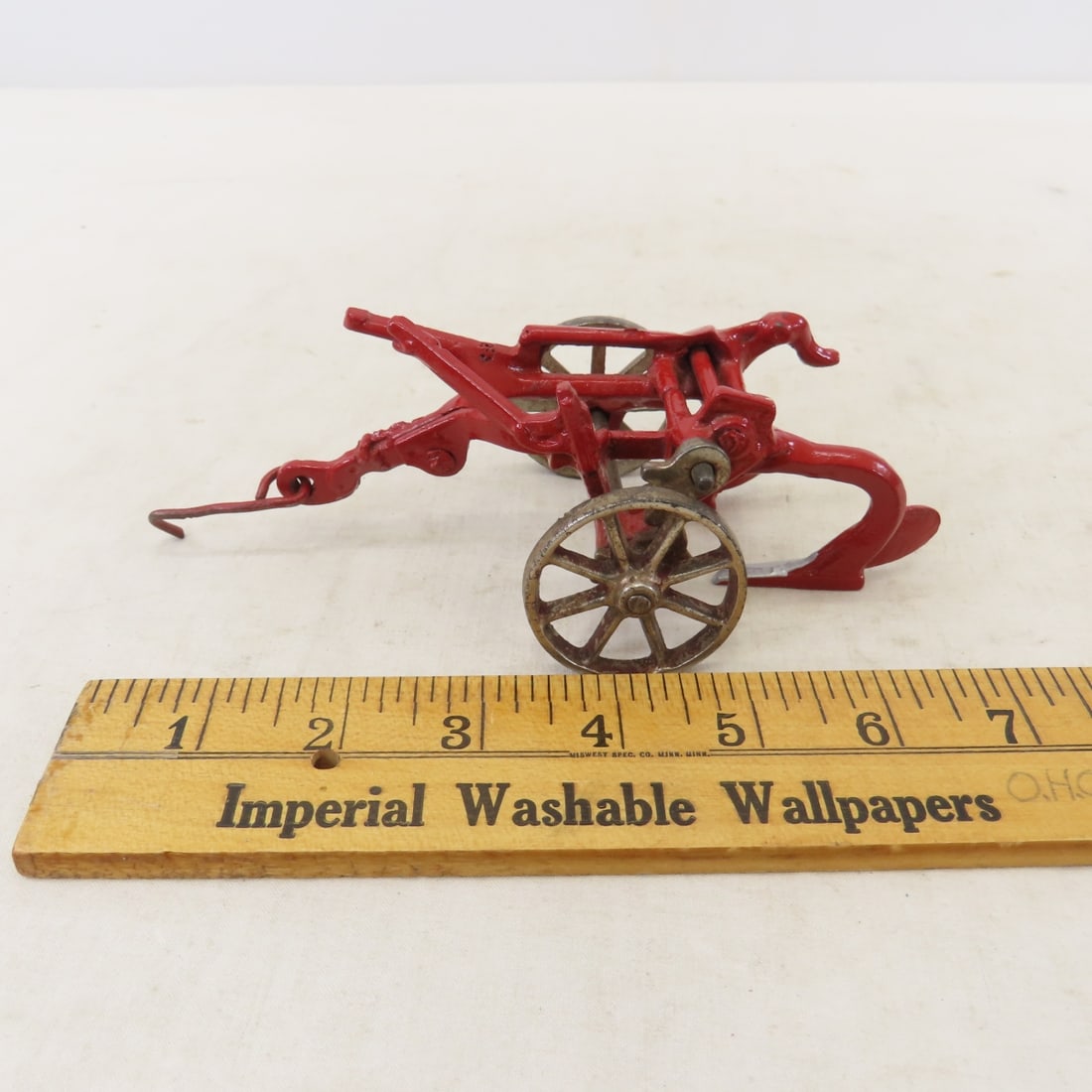 AC Williams Cast Iron 2 Bottom Plow- Repainted - 2