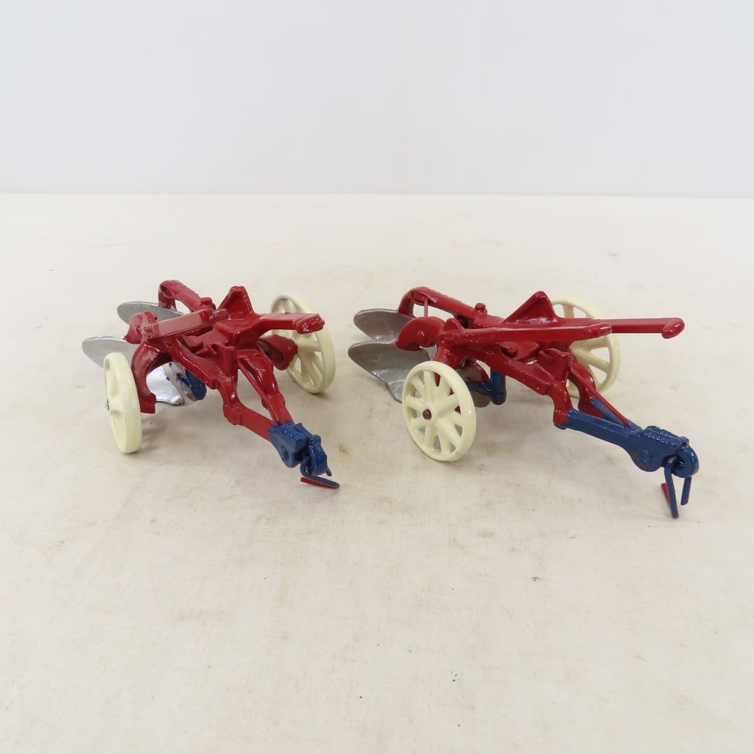 2 1930's Arcade McCormick Deering 2 Bottom Plows - 3