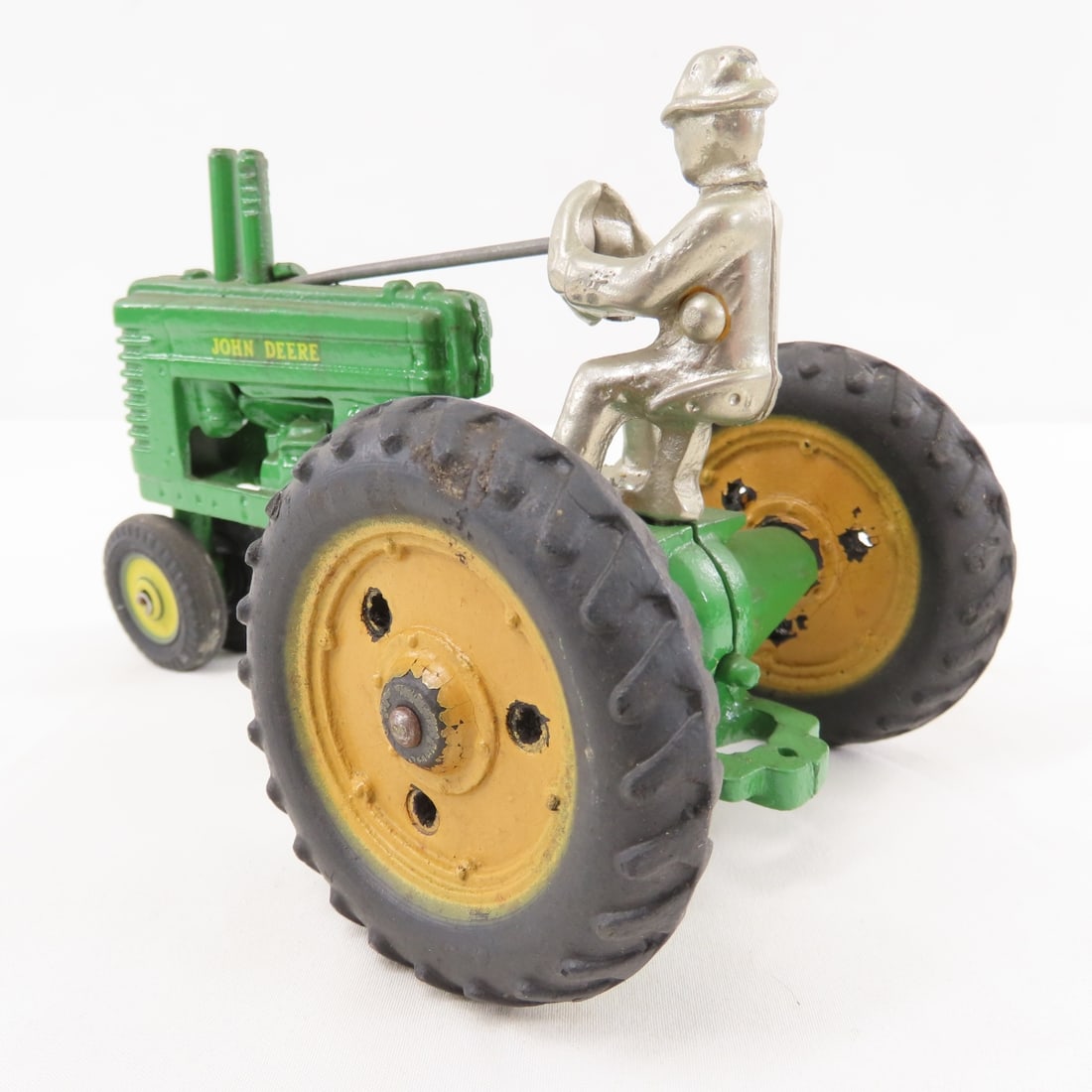 Arcade Cast Iron John Deere Model A w/ Driver - 3