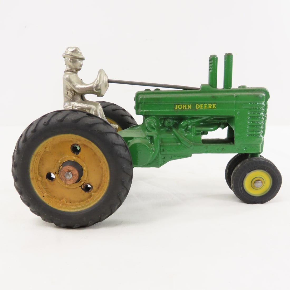 Arcade Cast Iron John Deere Model A w/ Driver - 6