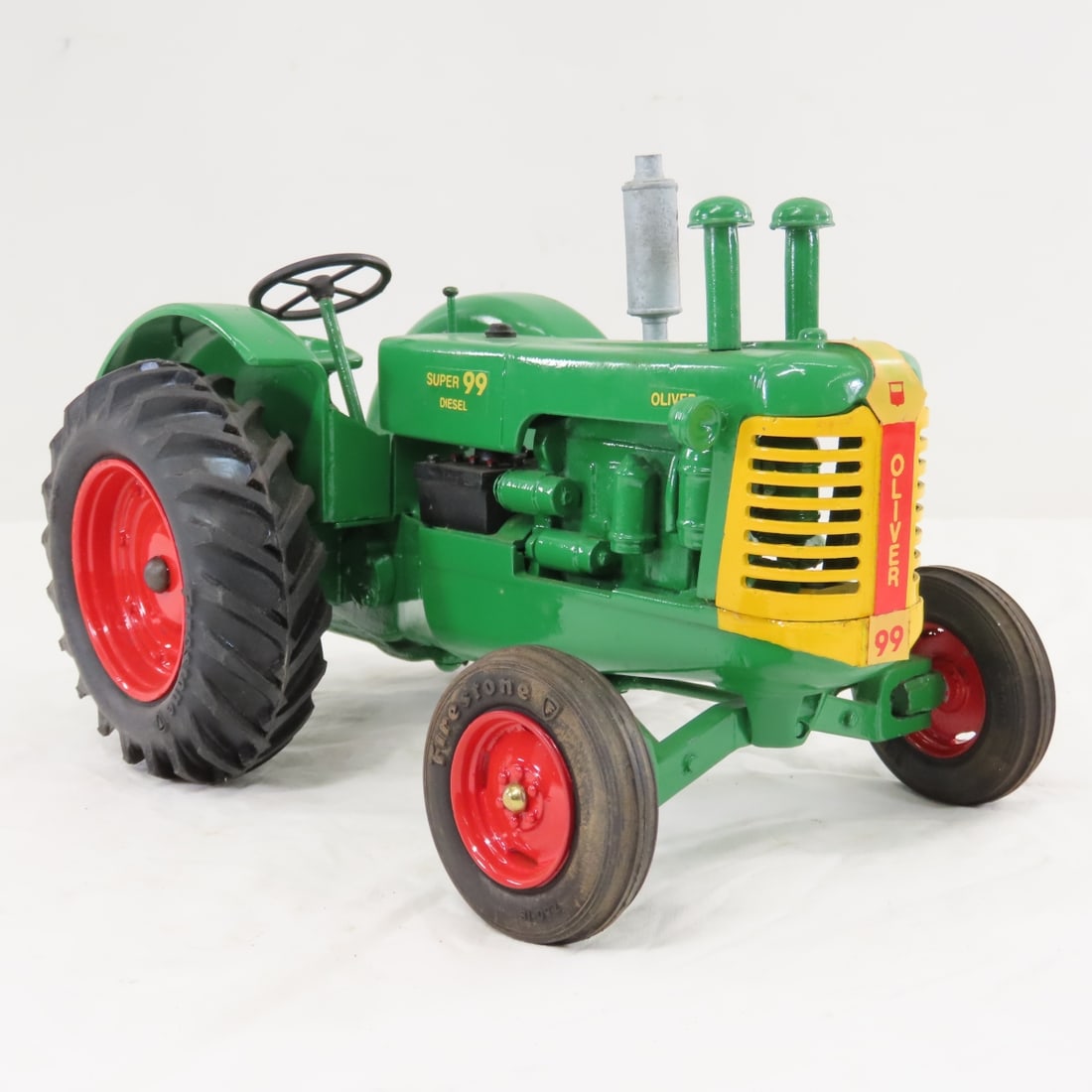 Scratch Built Oliver Super 99 Diesel WF Tractor - 7