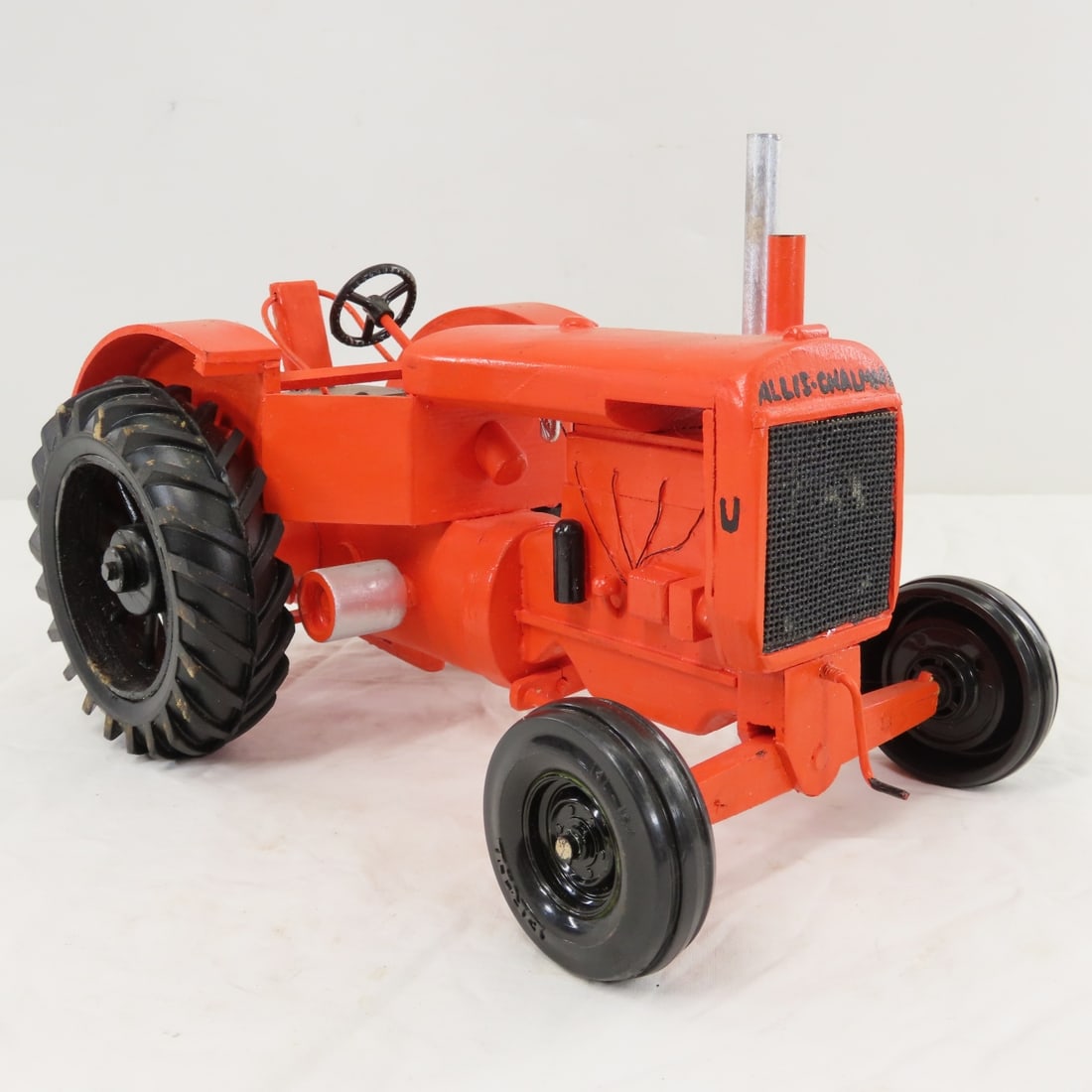 Scratch Built Wood Allis-Chalmers U WF Tractor - 7
