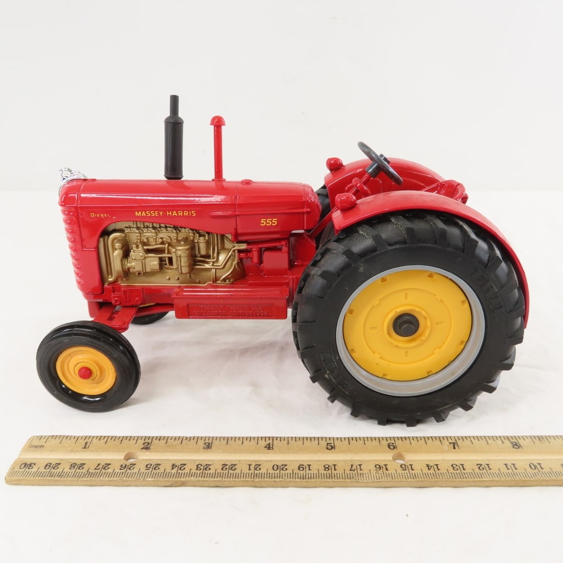 1994 ERTL Massey- Harris 555 Tractor with Box - 2