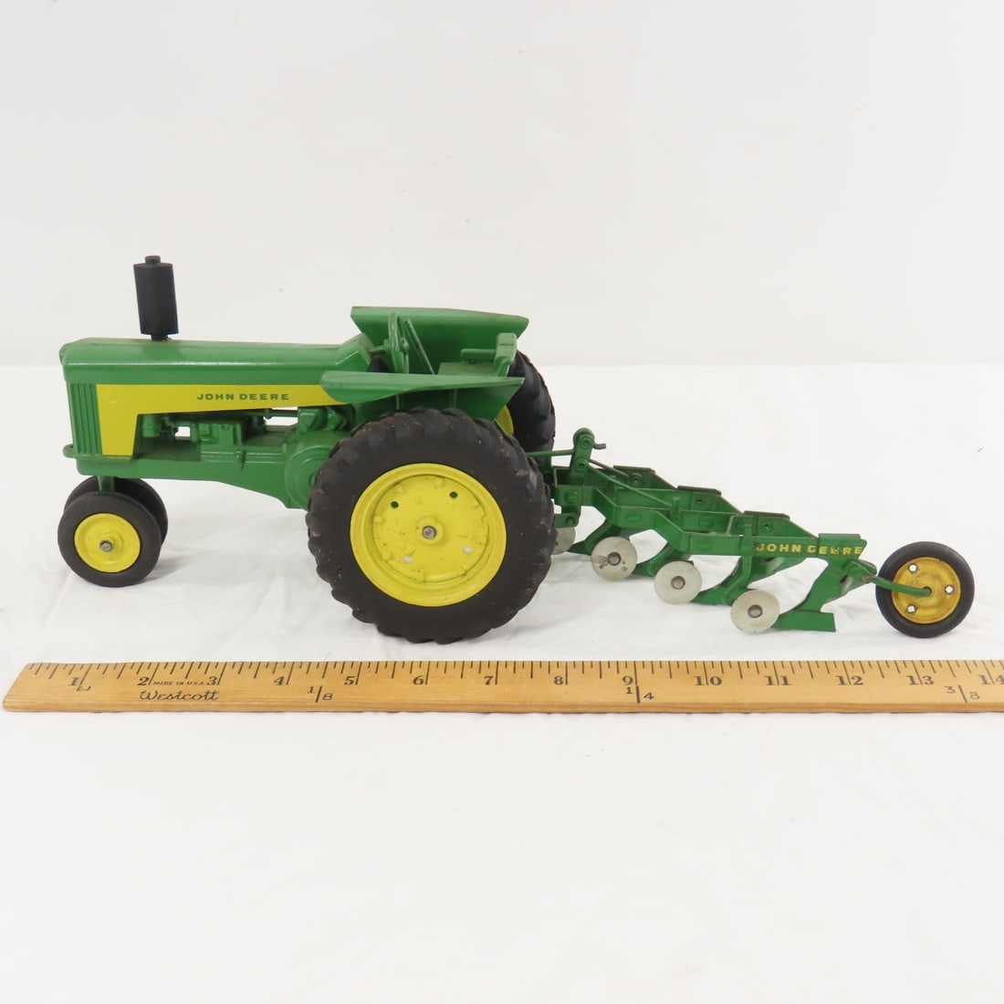 ERTL John Deere Tractor & 4-Bottom Plow - 2