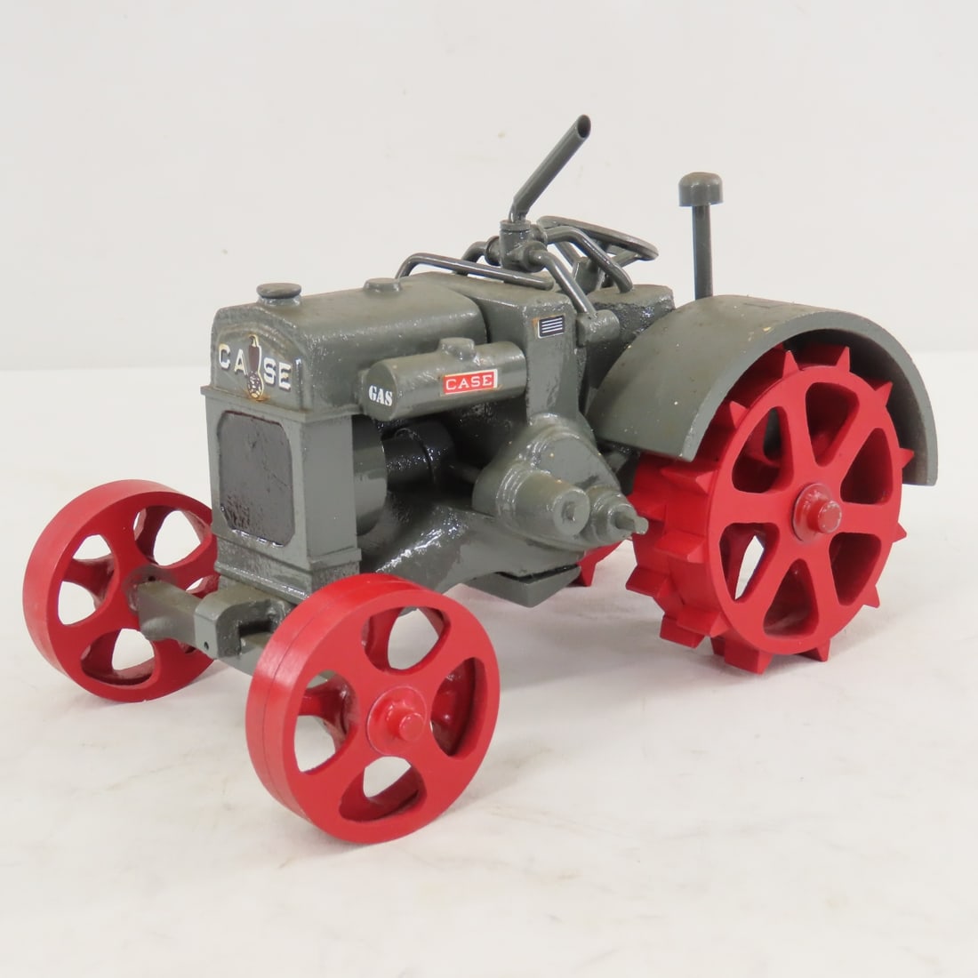 CASE 15-27 Cross Motor Tractor - KCCM No 1 #59: CASE 15-27 Cross Motor Tractor - KCCM No 1 #59 - Scratch built by KCCM (Kansas City Castings). LOT SIZE: 7x5x5" 2 LBSAll information and photos, which are part of the description) are intended to be