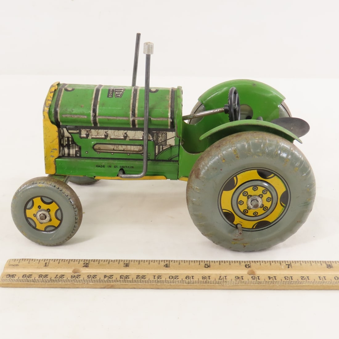 Mettoy Playthings Mechanical Wind-Up Tractor - 2