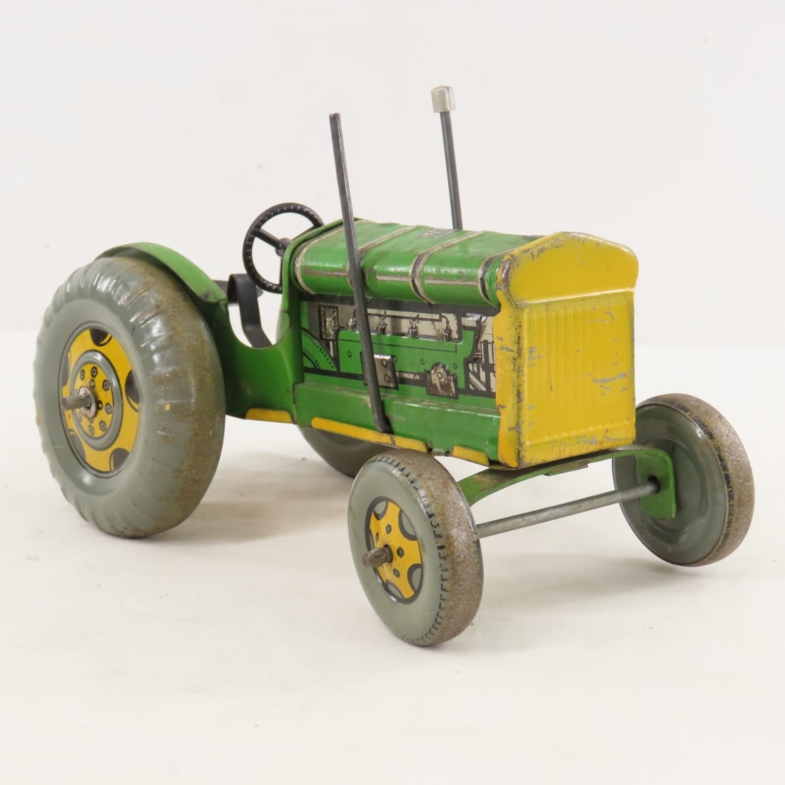 Mettoy Playthings Mechanical Wind-Up Tractor - 7