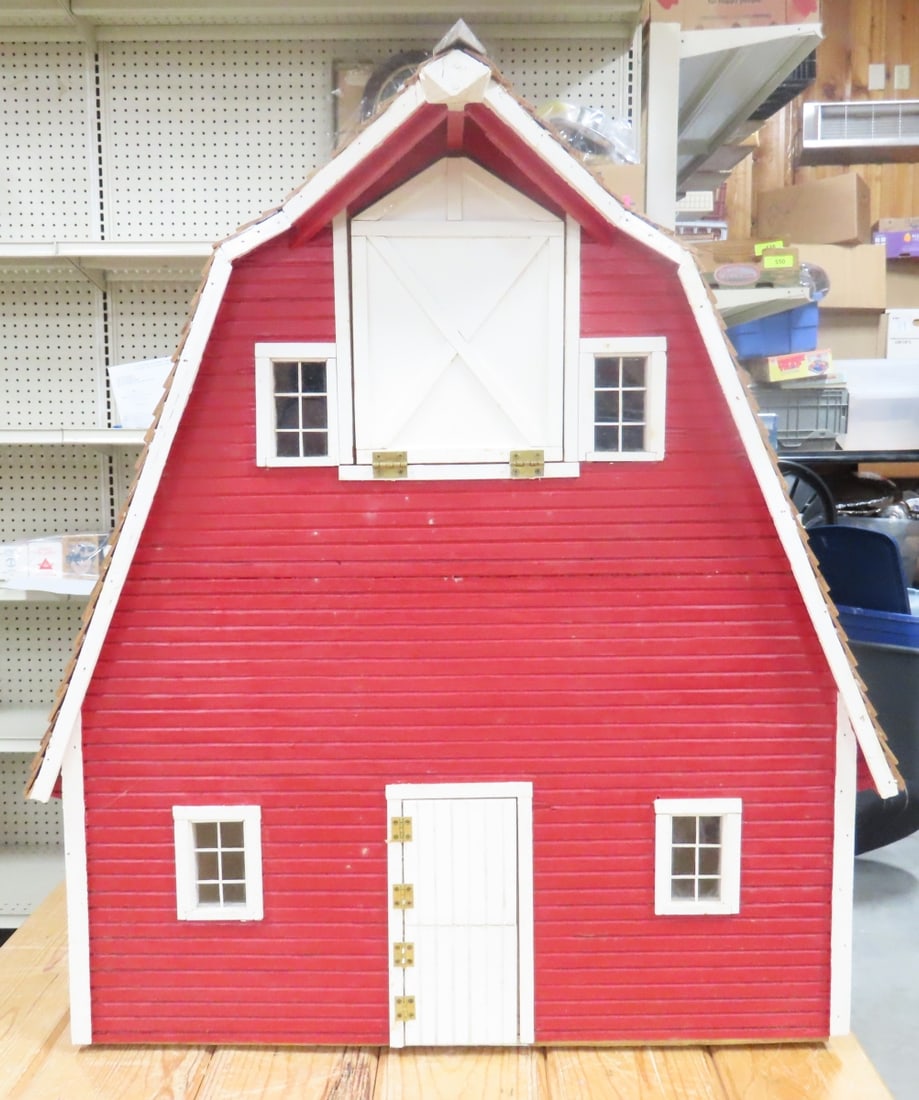 Scratch Built Wood Cattle Barn & Plastic Silo - 3