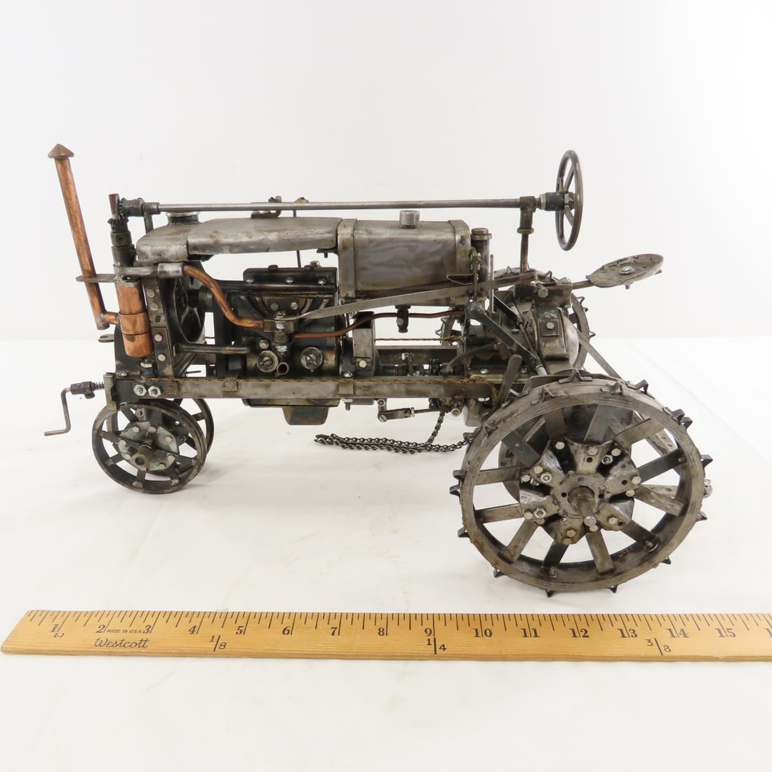 Scratch Built 1/8 Metal Tractor with Motor - 2