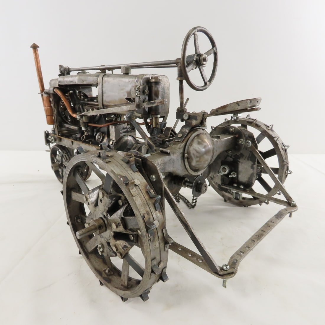 Scratch Built 1/8 Metal Tractor with Motor - 3
