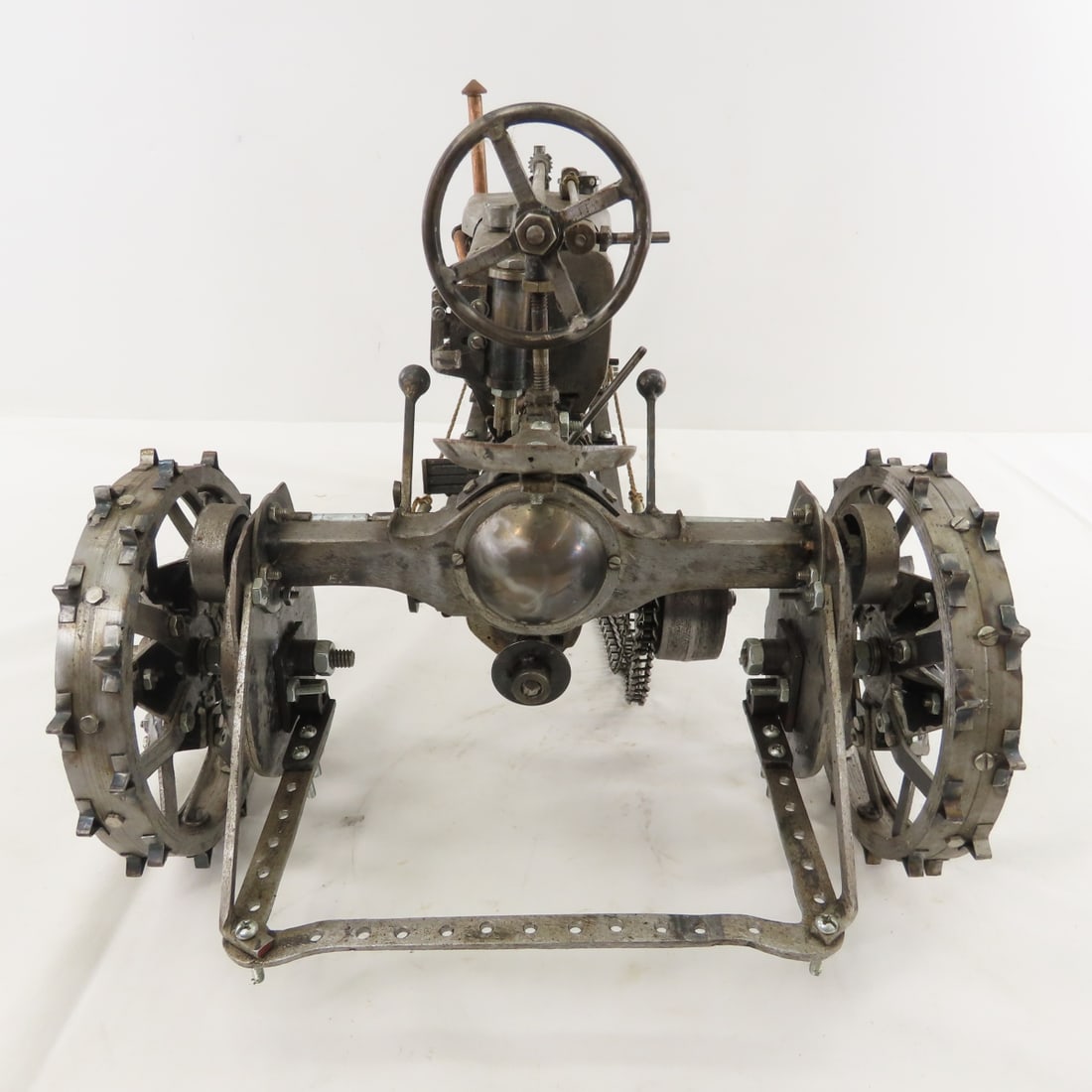 Scratch Built 1/8 Metal Tractor with Motor - 4