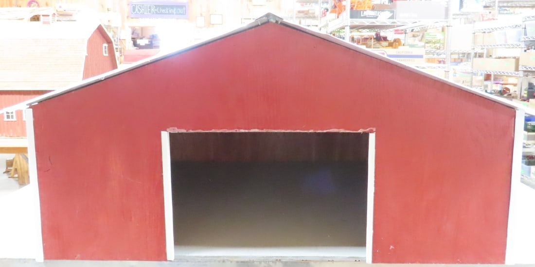 Scratch Built Wood Tractor Barn & Chicken Coop - 2