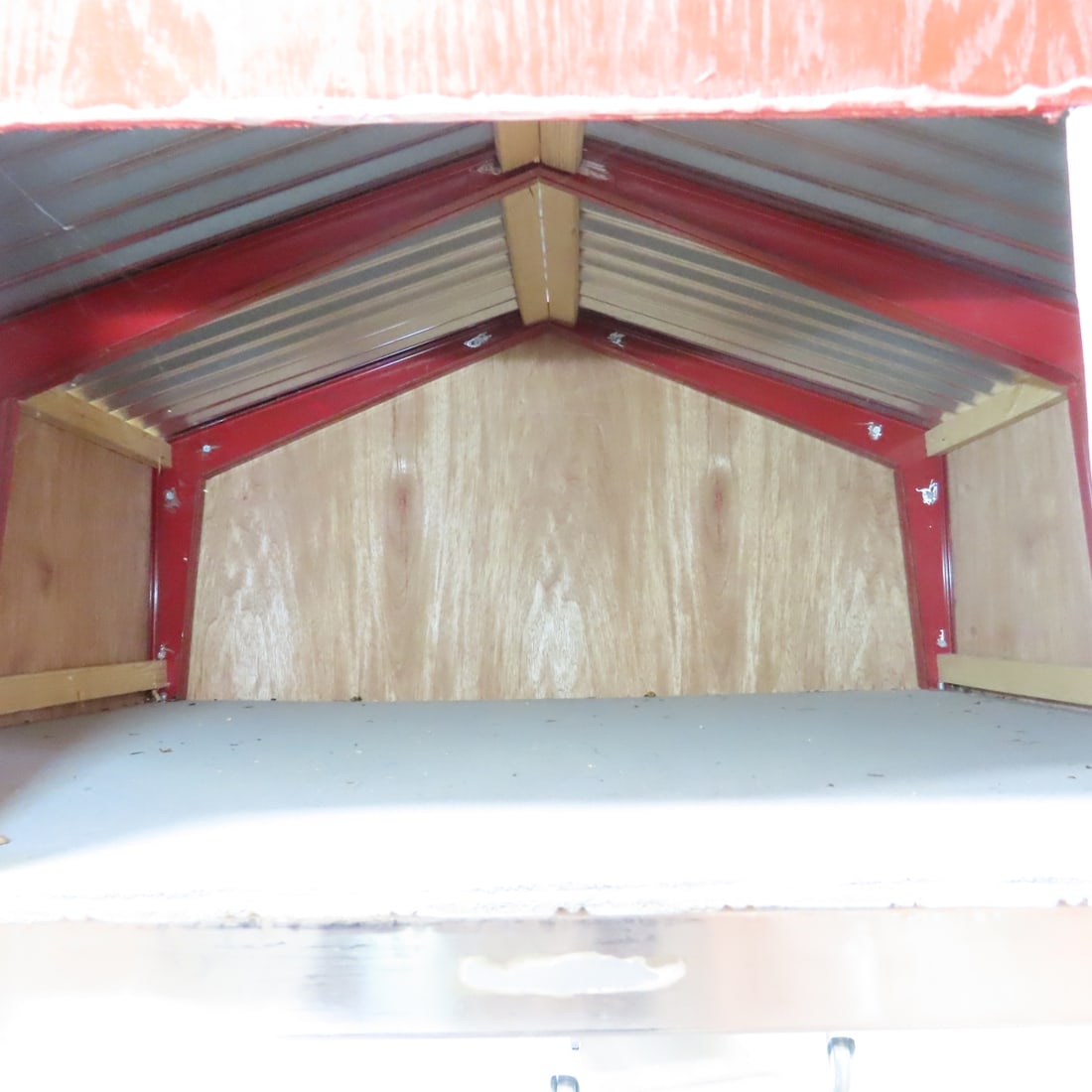 Scratch Built Wood Tractor Barn & Chicken Coop - 6