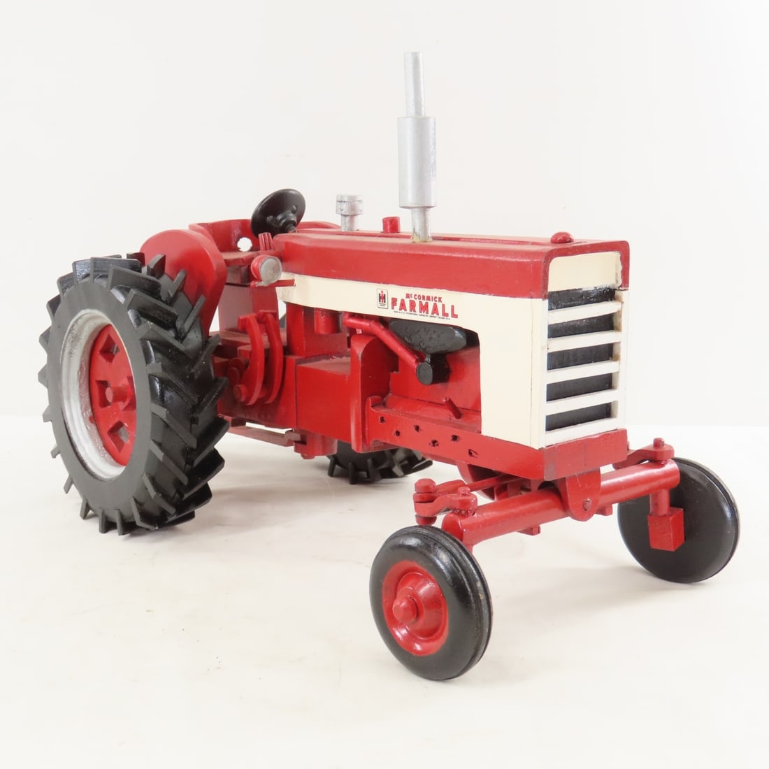 Scratch Built Wood IH McCormick Farmall Tractor - 7