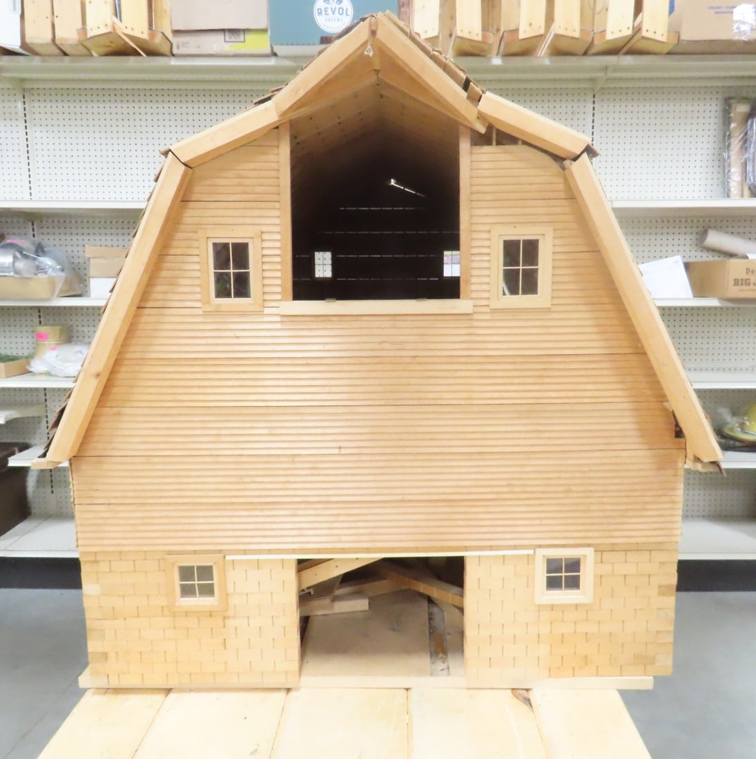 Scratch Built Wood Scale Barn & Workshop - 3